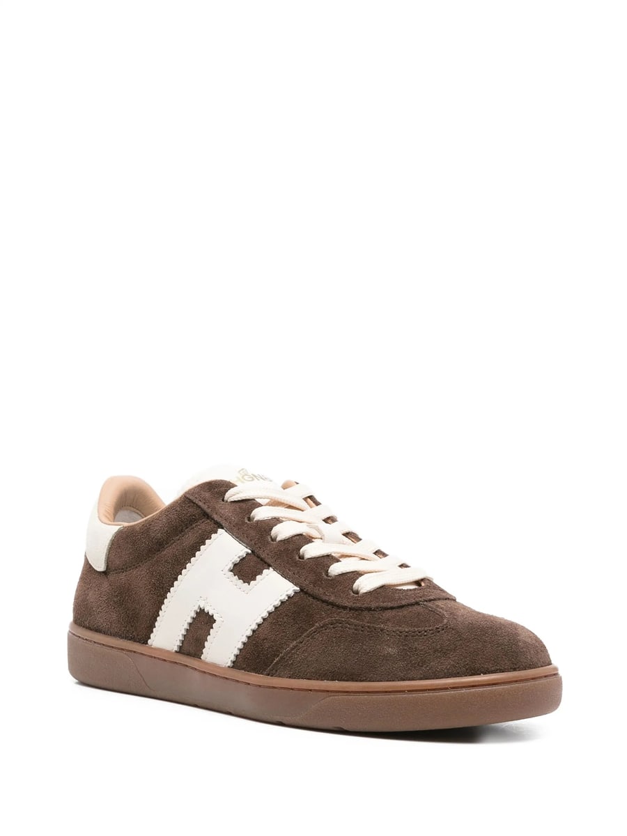 Hogan Hogan Cool Logo-patch Leather Sneakers, view 4