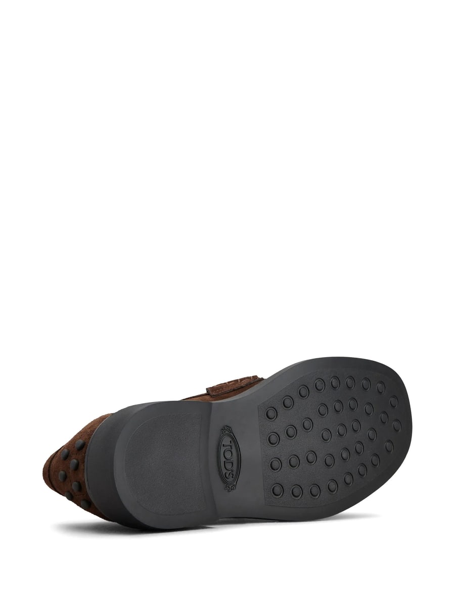 Tod's Tod's Round-toe Leather Loafers, view 5