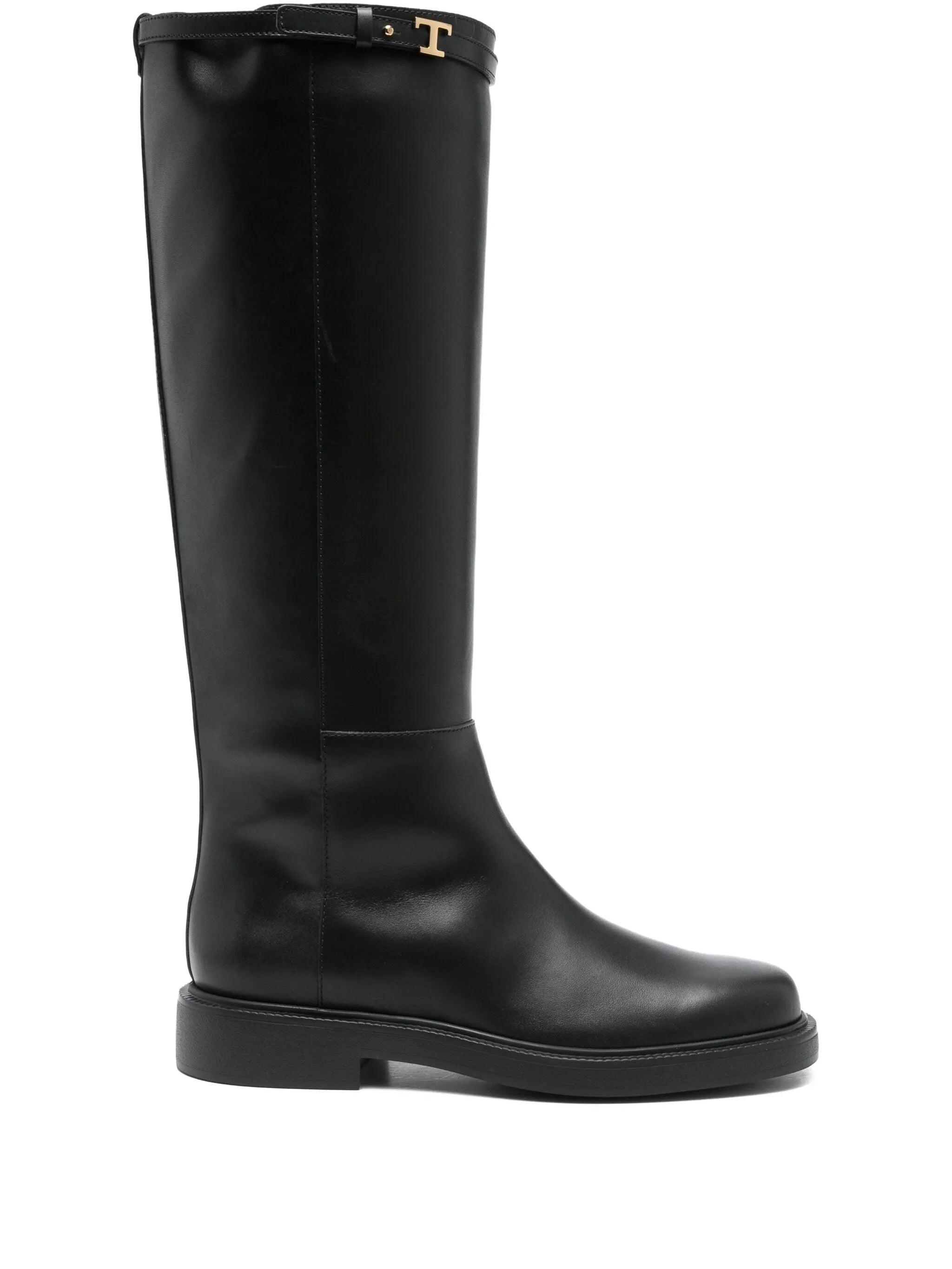 Tod's Tod's Leather T-buckle Knee-high Boots