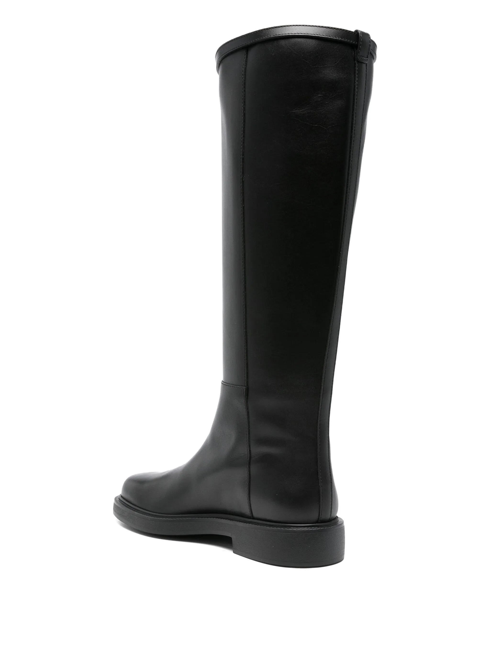 Tod's Tod's Leather T-buckle Knee-high Boots, view 2