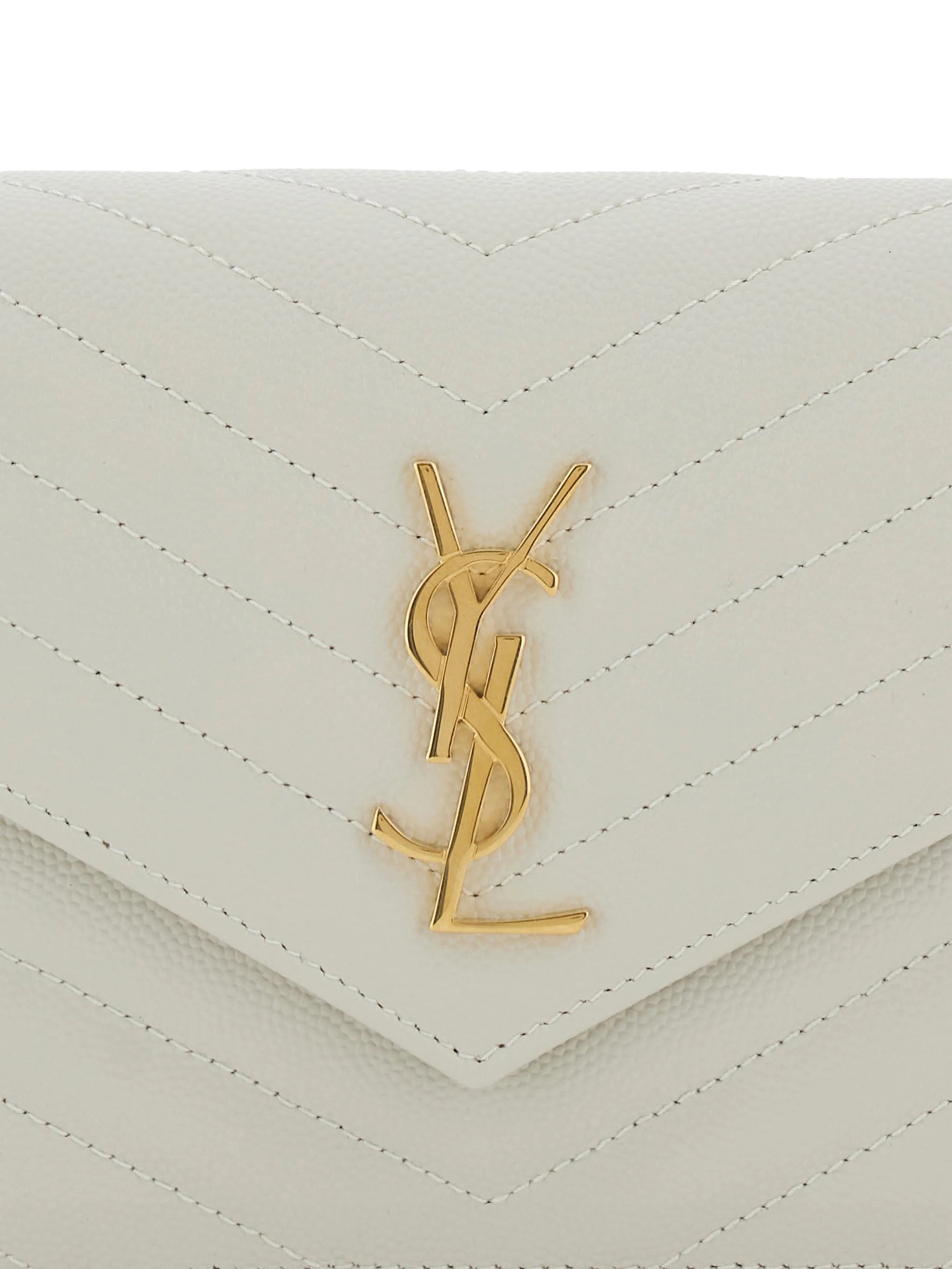 Saint Laurent Saint Laurent Cassandre Envelope Chevron Chain Shoulder Bag, view 2
