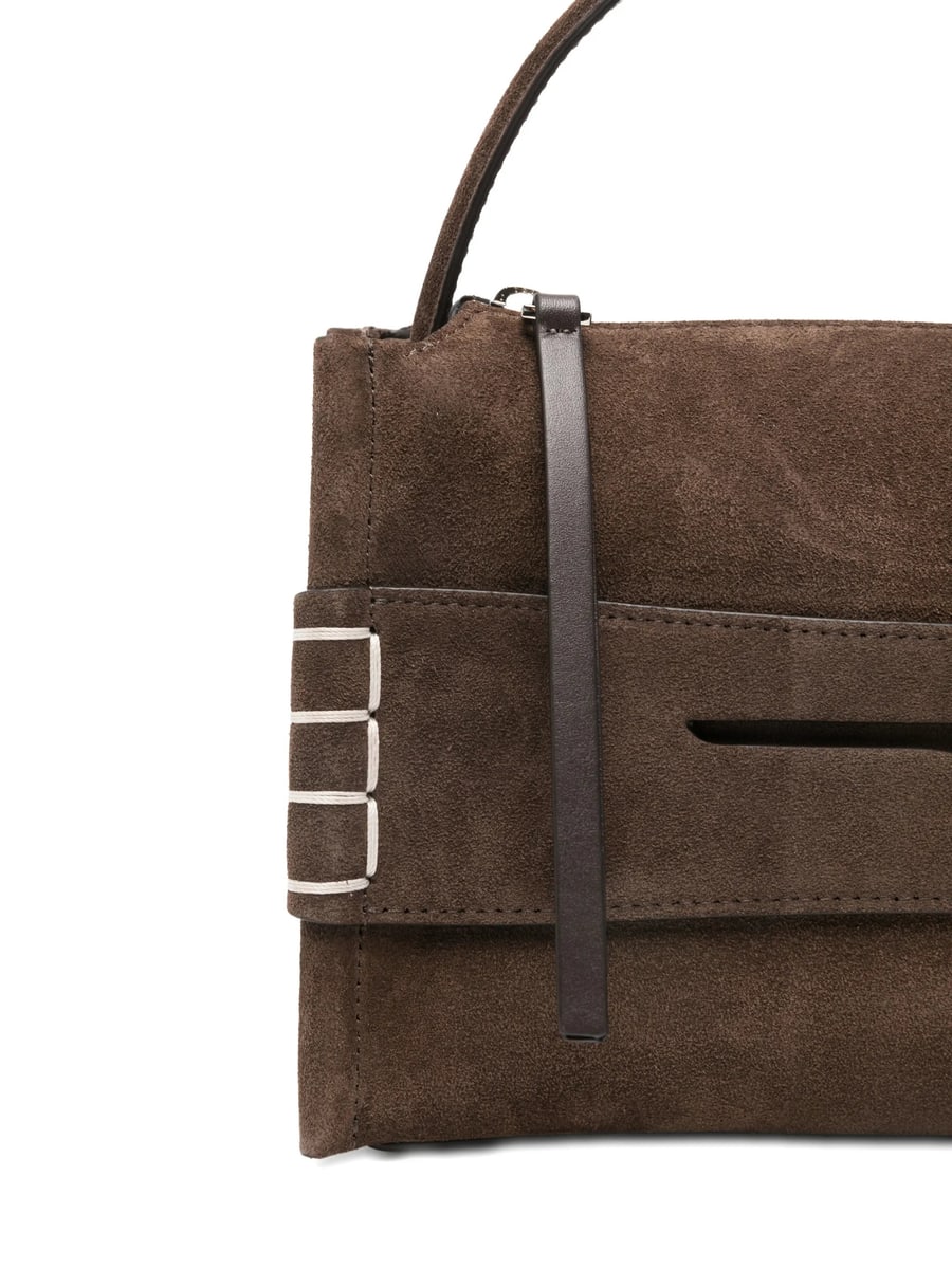 JW Anderson Jw Anderson Small Loafer Suede Top Handle Bag, view 5