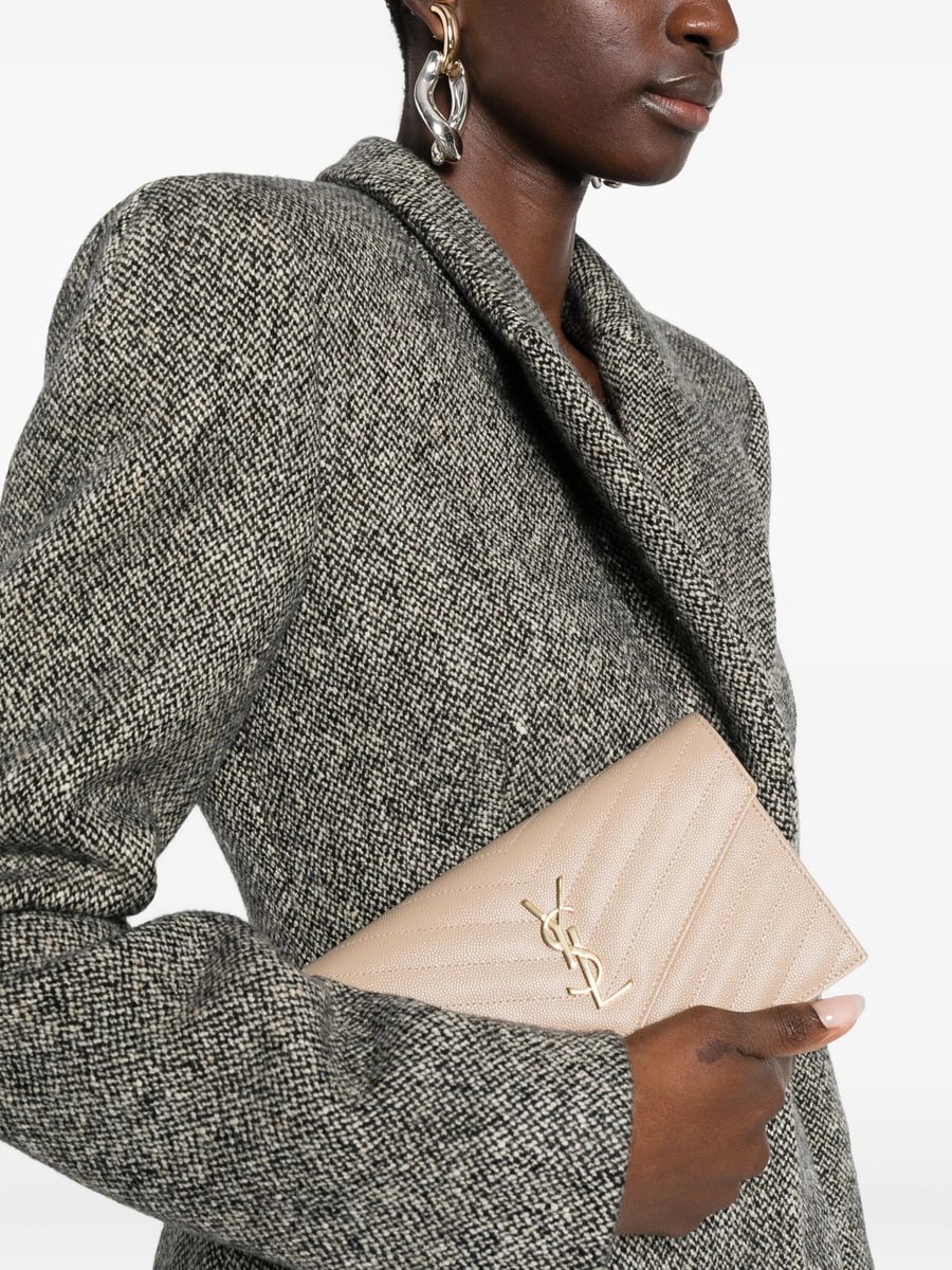 Saint Laurent Saint Laurent Cassandre Chain-strap Leather Shoulder Bag, view 3