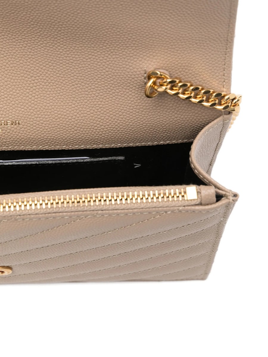 Saint Laurent Saint Laurent Cassandre Chain-strap Leather Shoulder Bag, view 4