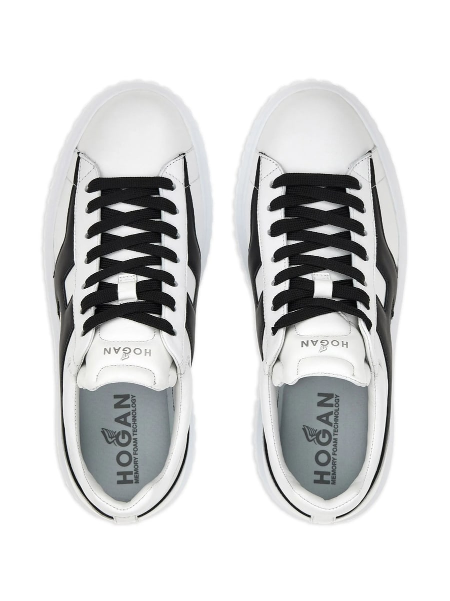 Hogan Hogan H-Stripes Leather Sneakers, view 3