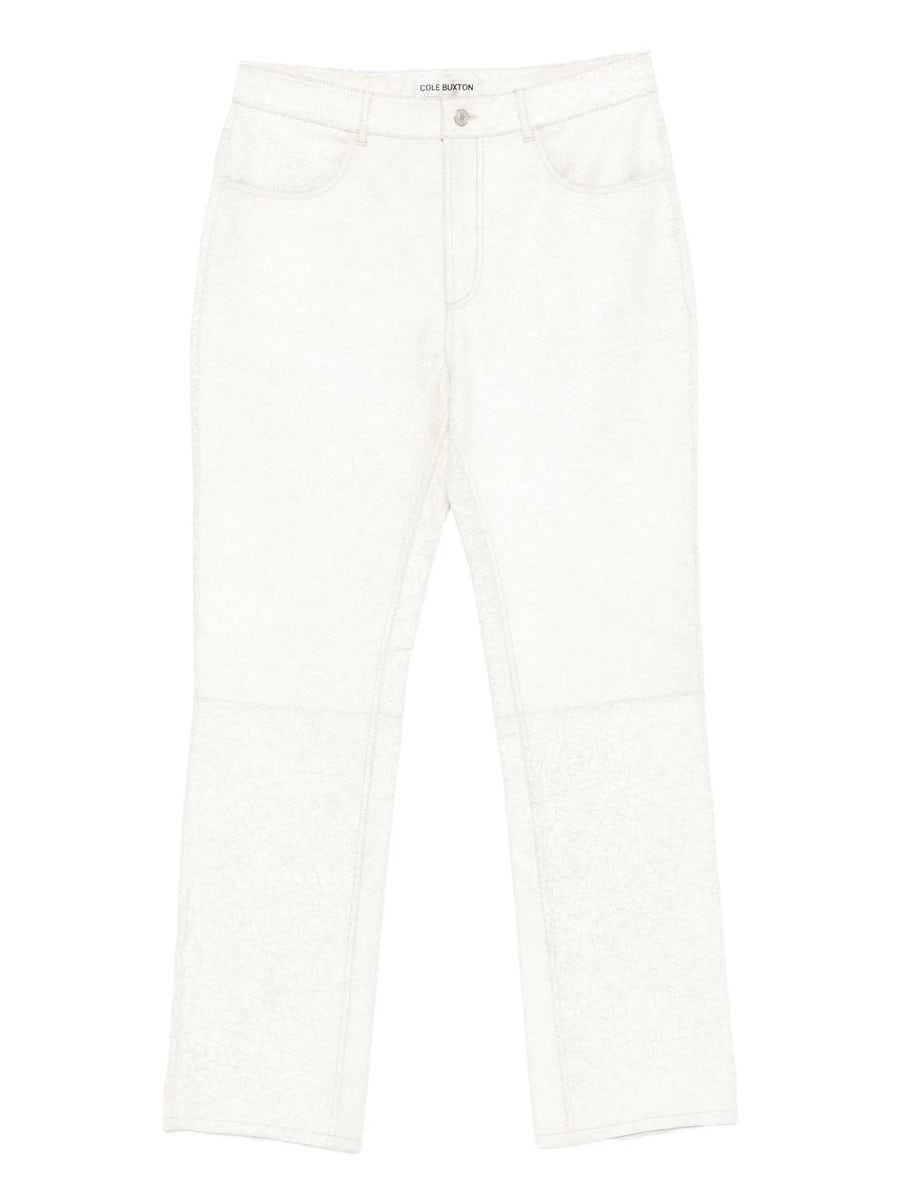 Cole Buxton Cole Buxton Cracked-finish Trousers