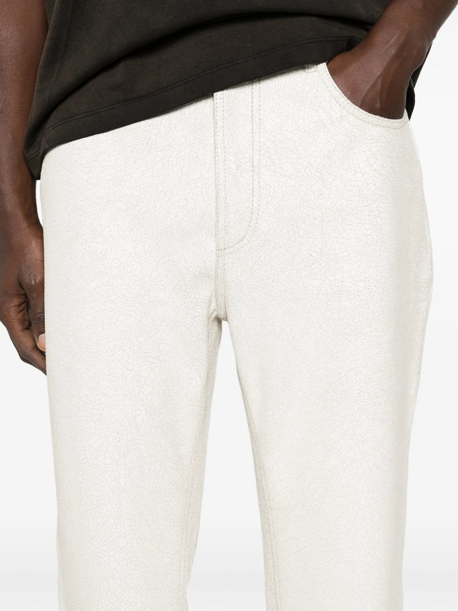 Cole Buxton Cole Buxton Cracked-finish Trousers, view 3