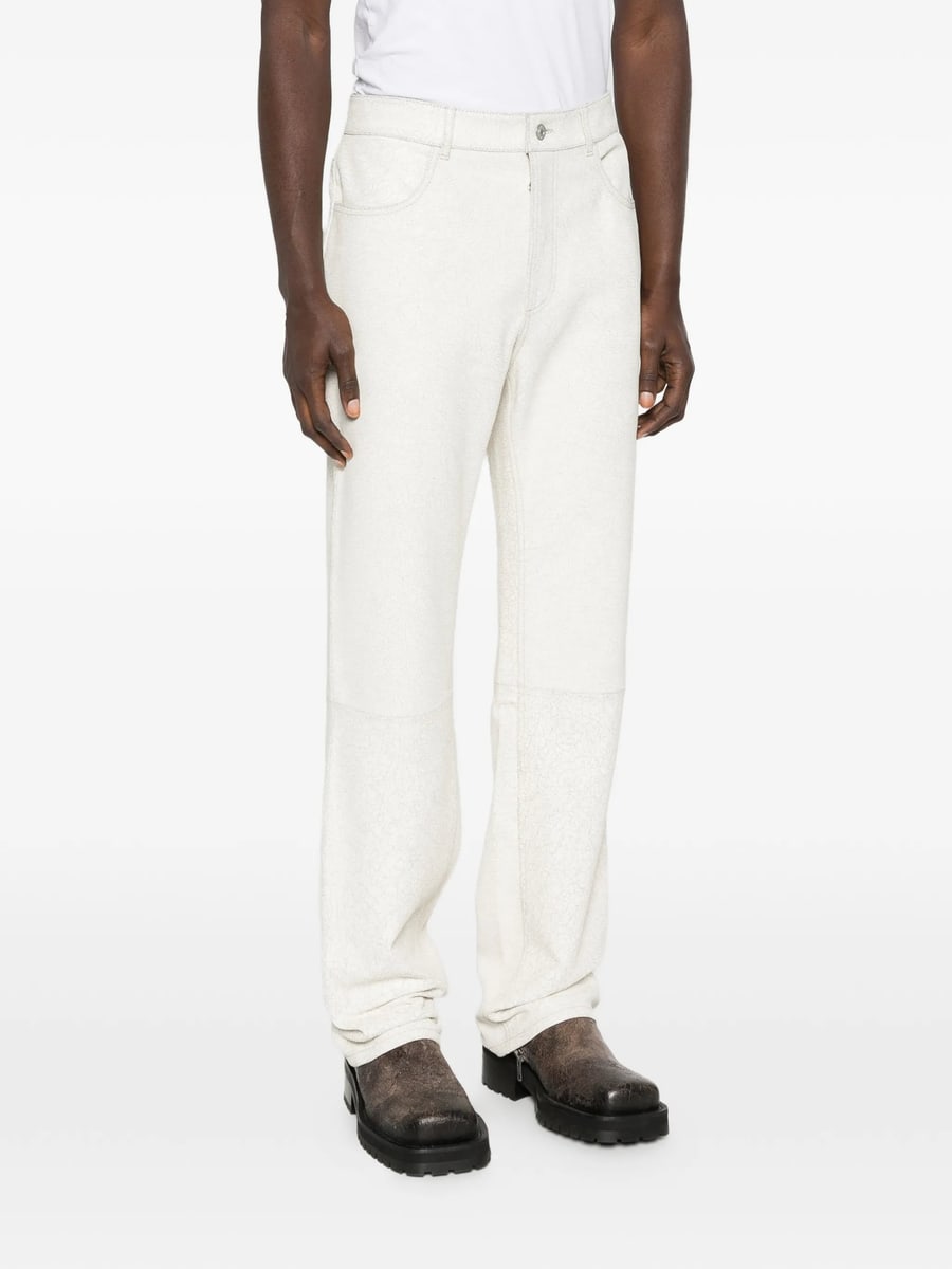 Cole Buxton Cole Buxton Cracked-finish Trousers, view 4