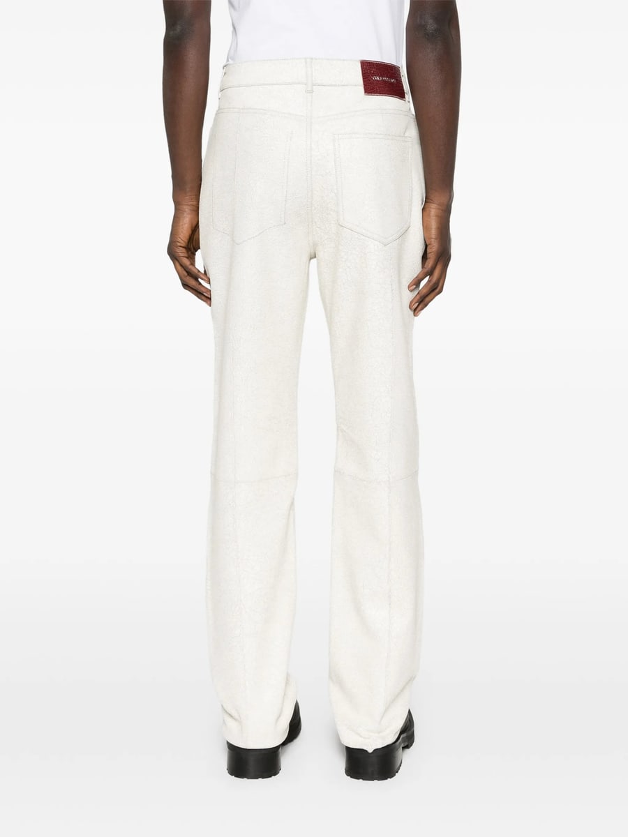 Cole Buxton Cole Buxton Cracked-finish Trousers, view 5