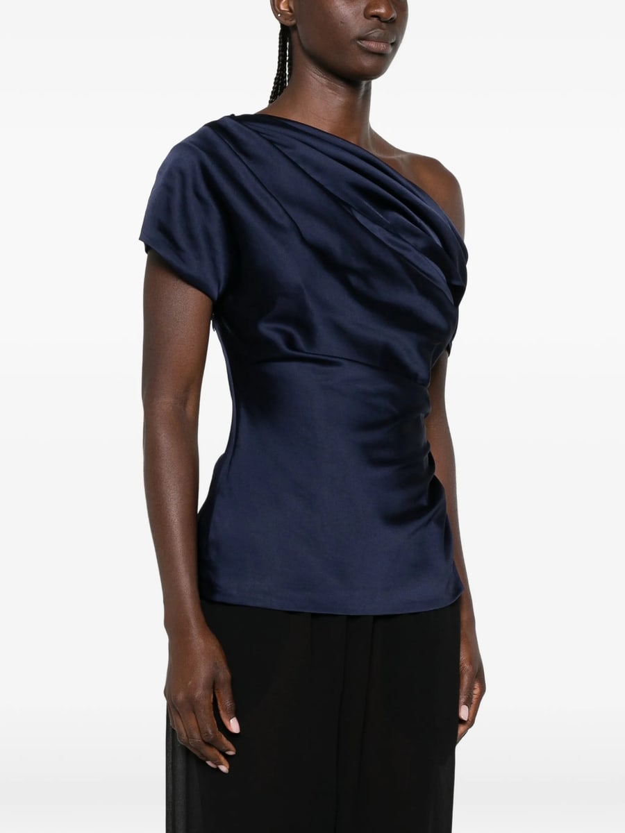 Simkhai Simkhai One-shoulder Draped Top, view 4