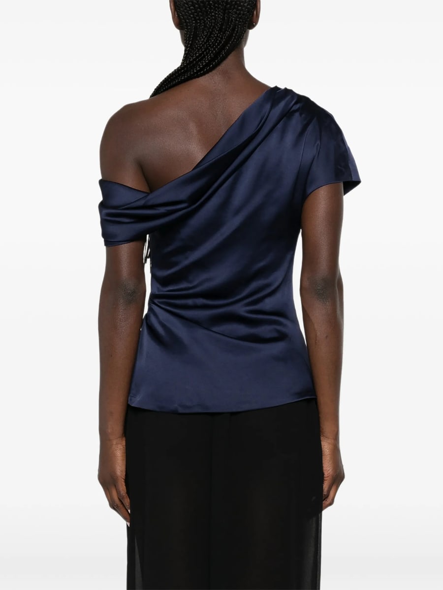 Simkhai Simkhai One-shoulder Draped Top, view 5