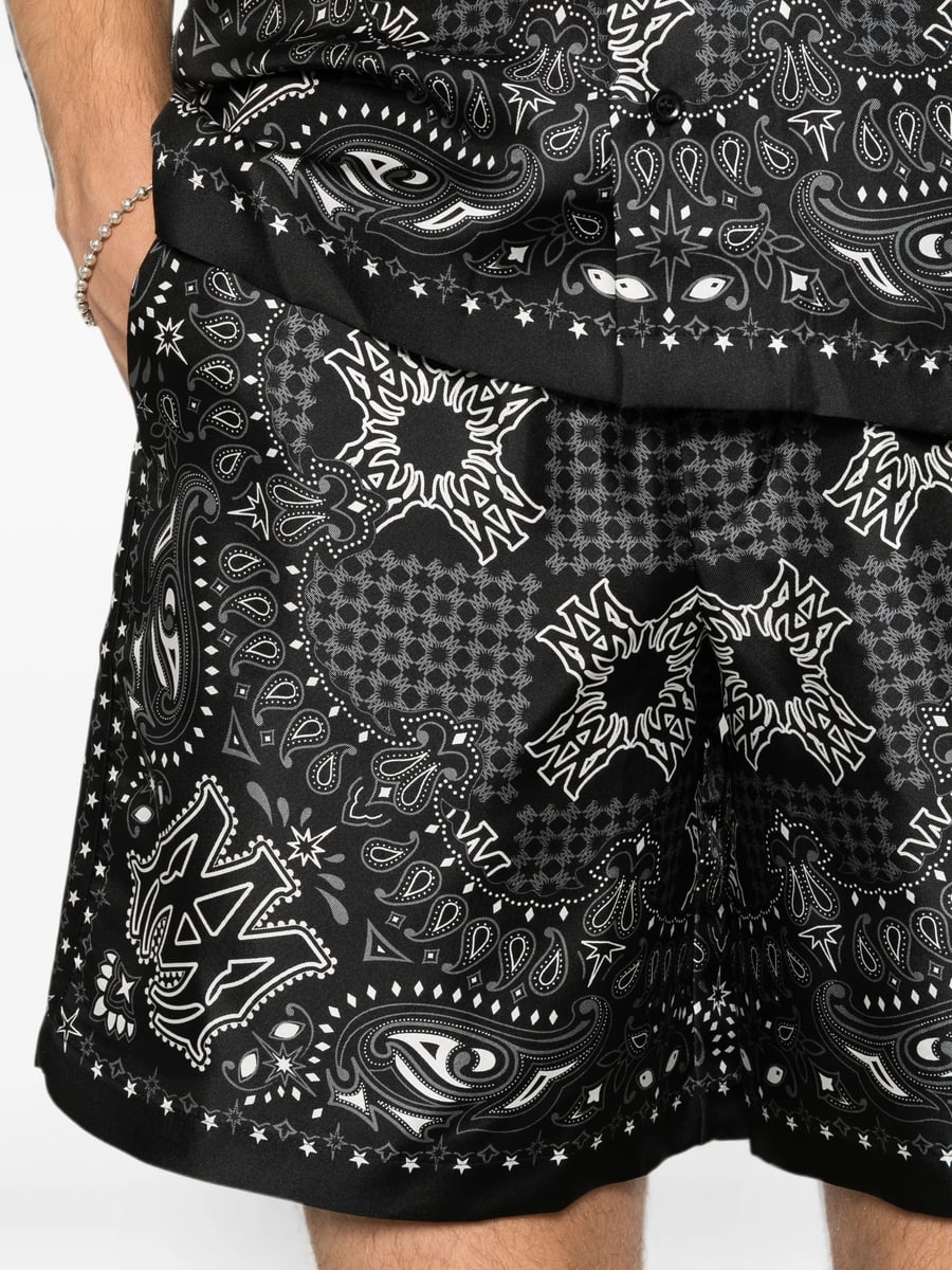 Amiri Amiri MA Check Shorts, view 4