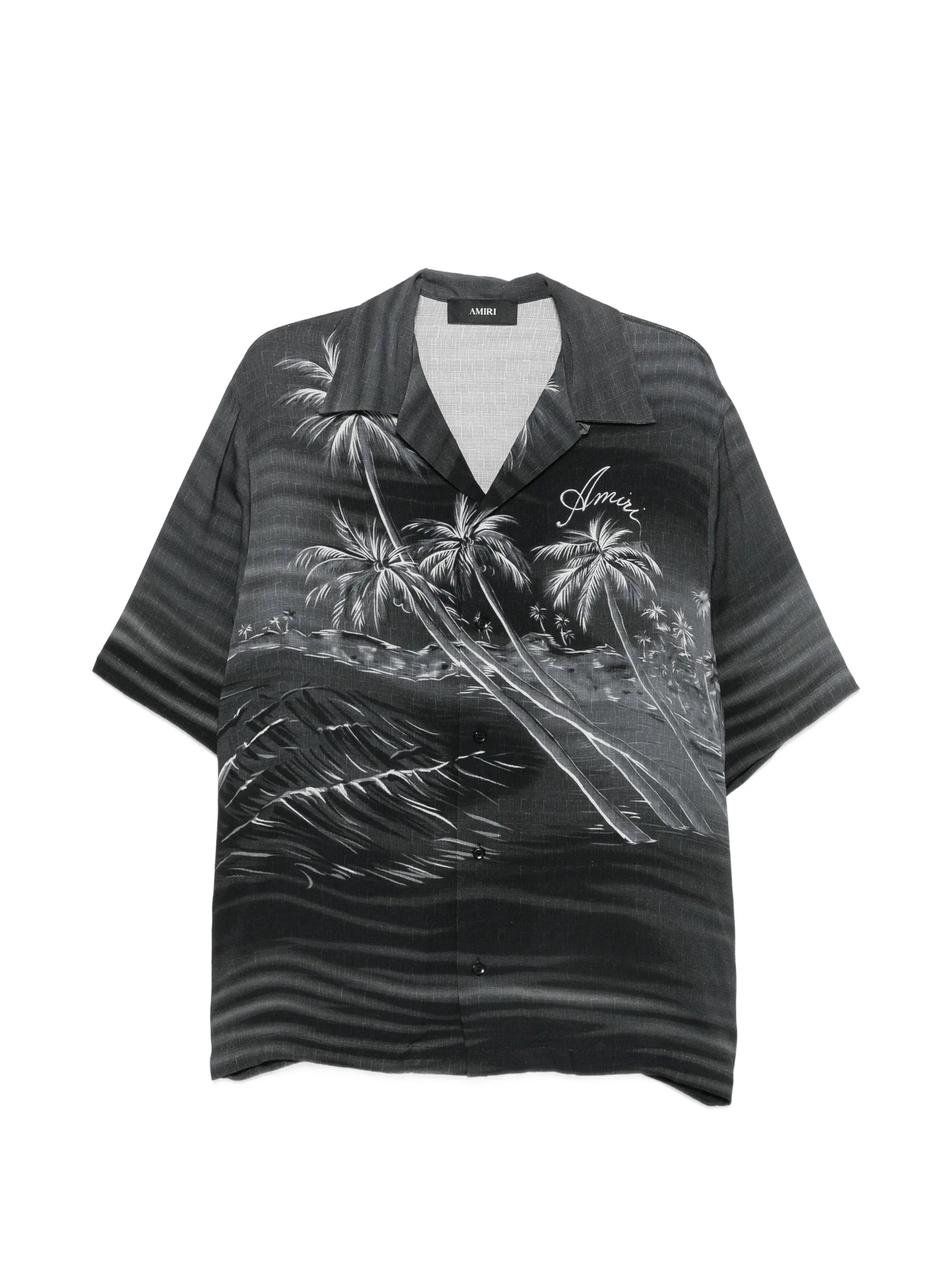 Amiri Amiri Palm Tree-print Shirt