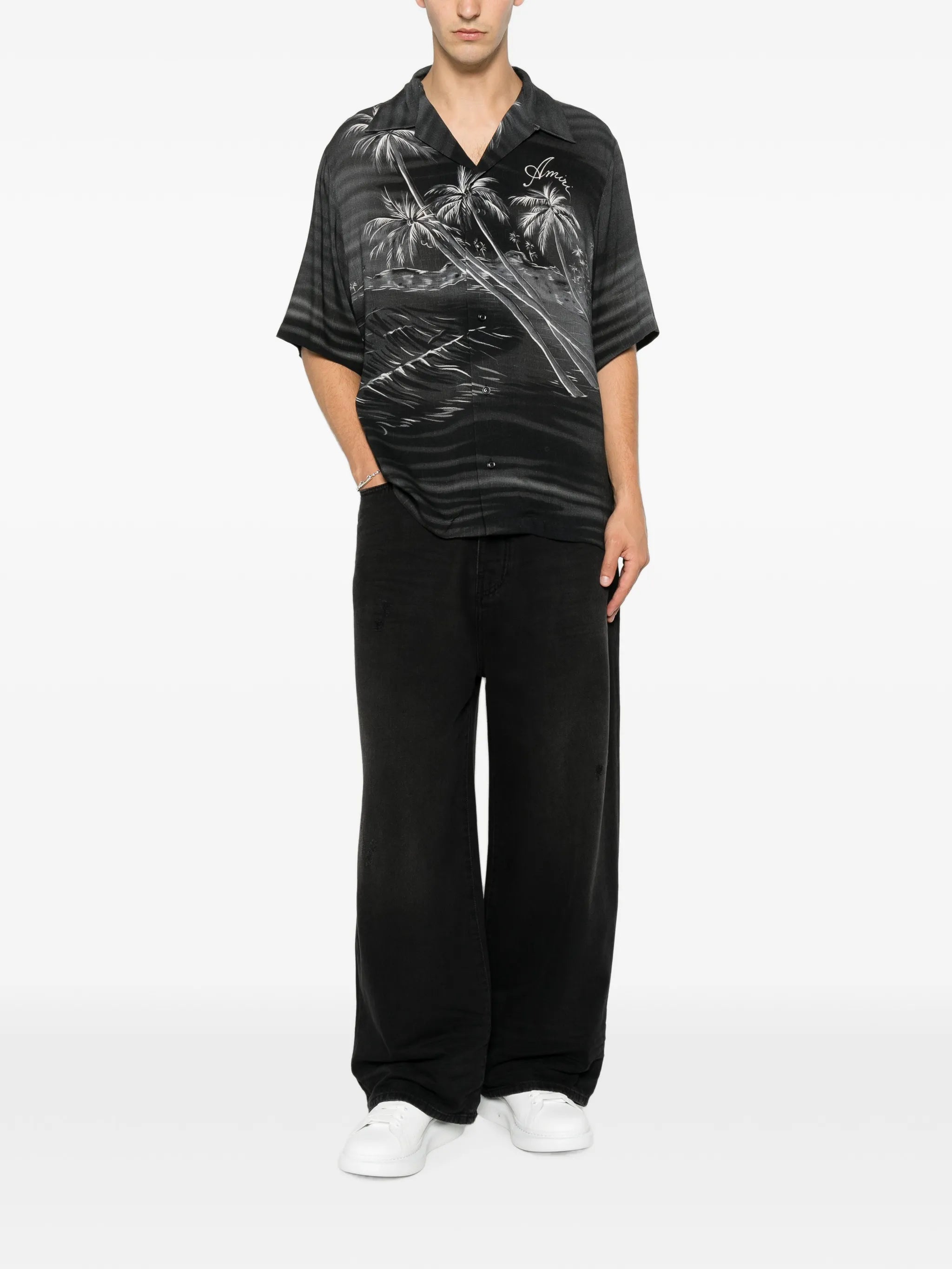 Amiri Amiri Palm Tree-print Shirt, view 2