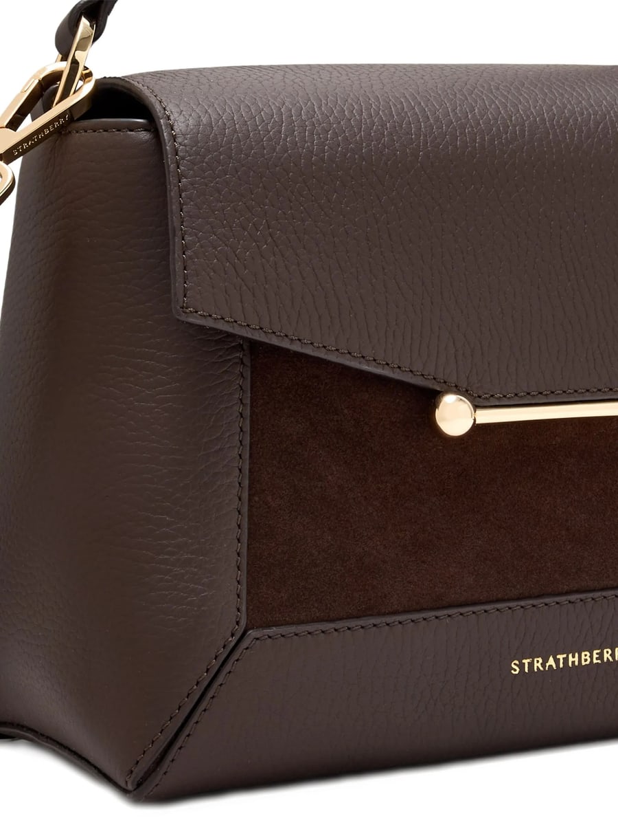 Strathberry Strathberry Small Mosaic Leather Suede Tote Bag, view 4