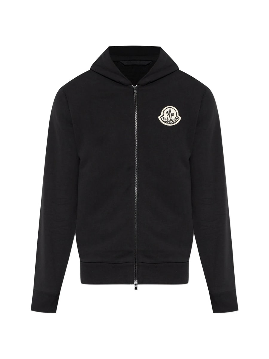Moncler Moncler Logo-patch Zip-up Hoodie