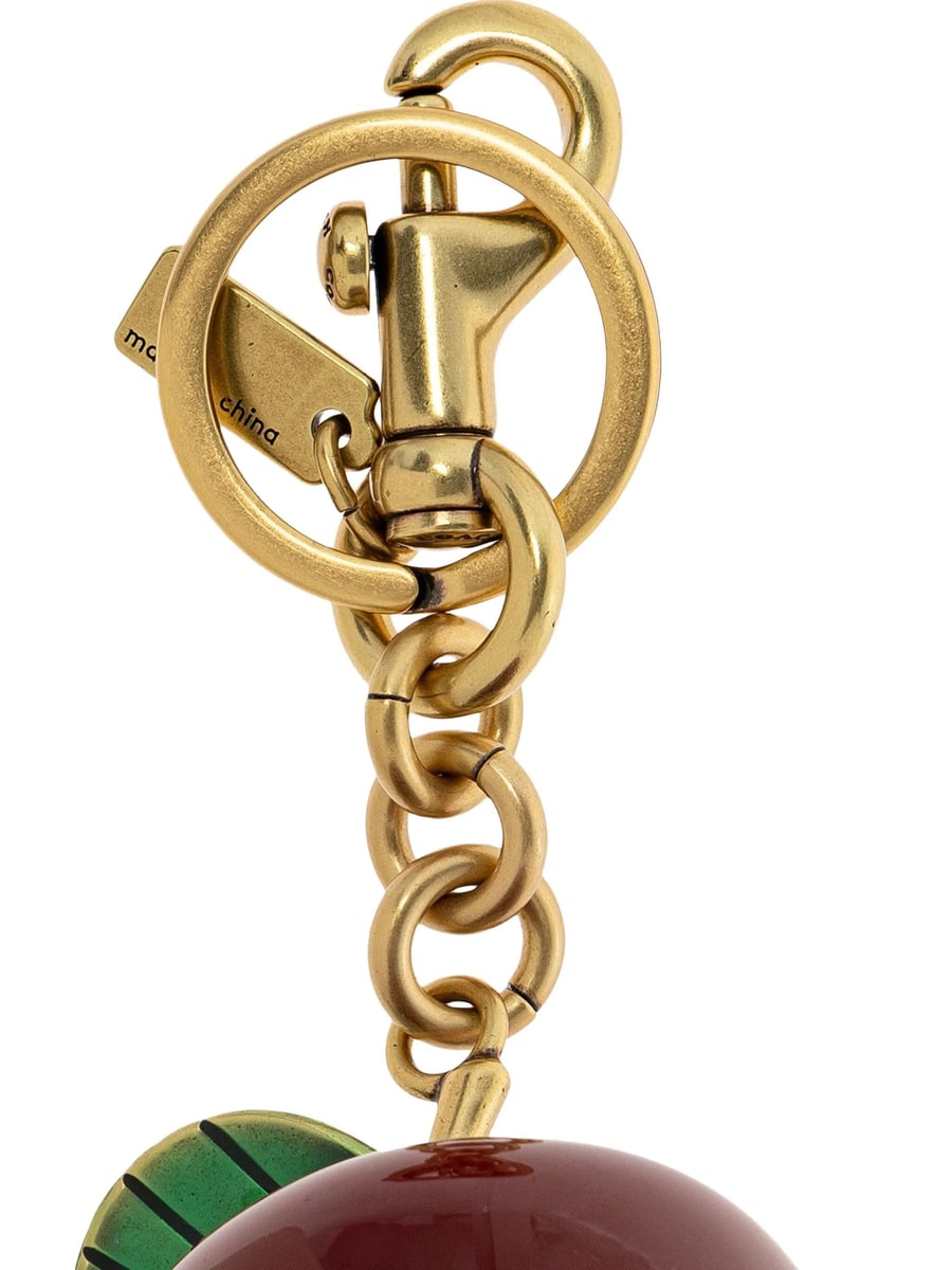 Coach Coach Small Apple-motif Bag Charm, view 2