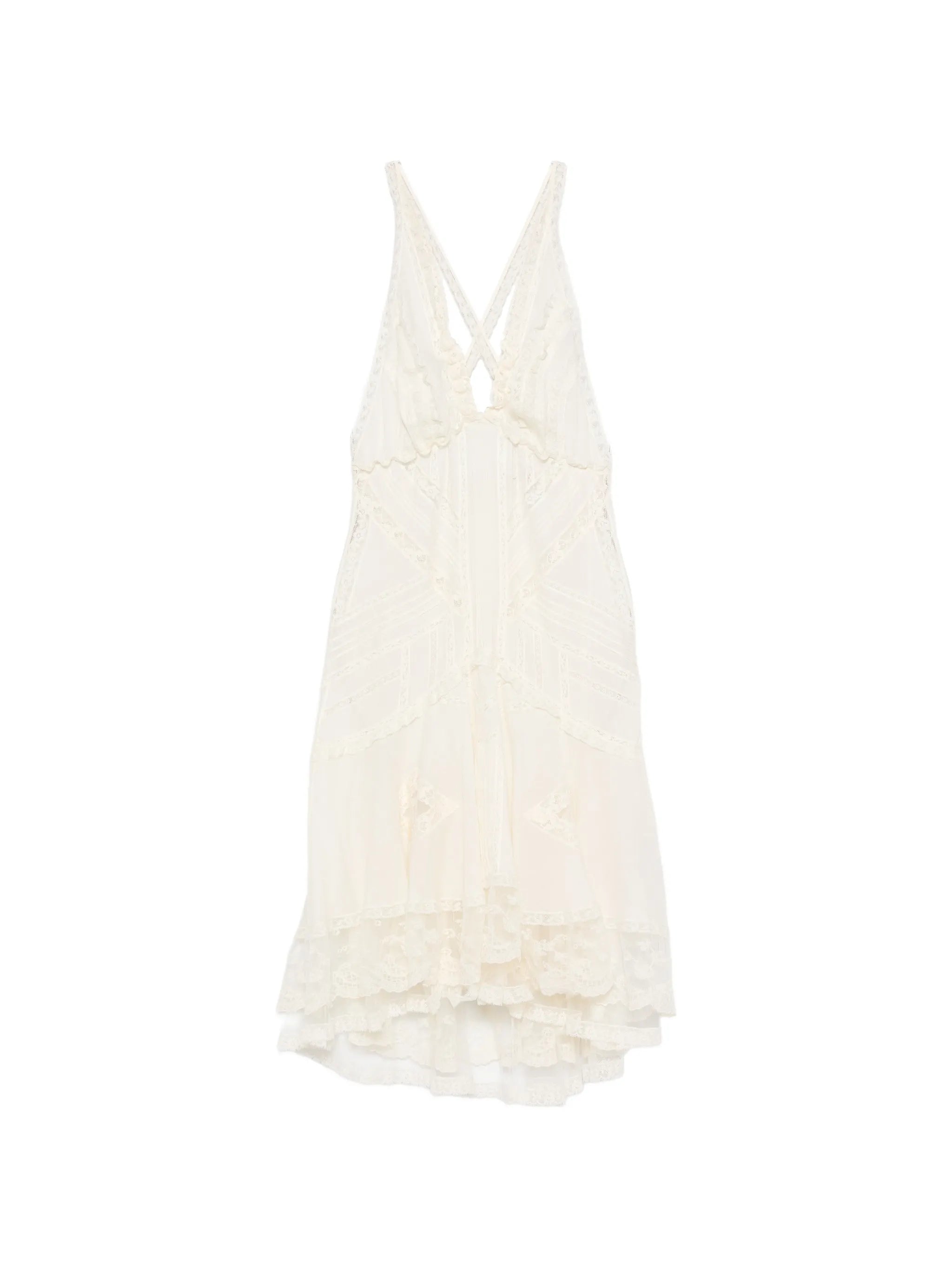 Ermanno Scervino Ermanno Scervino Lace-detail Mini Dress