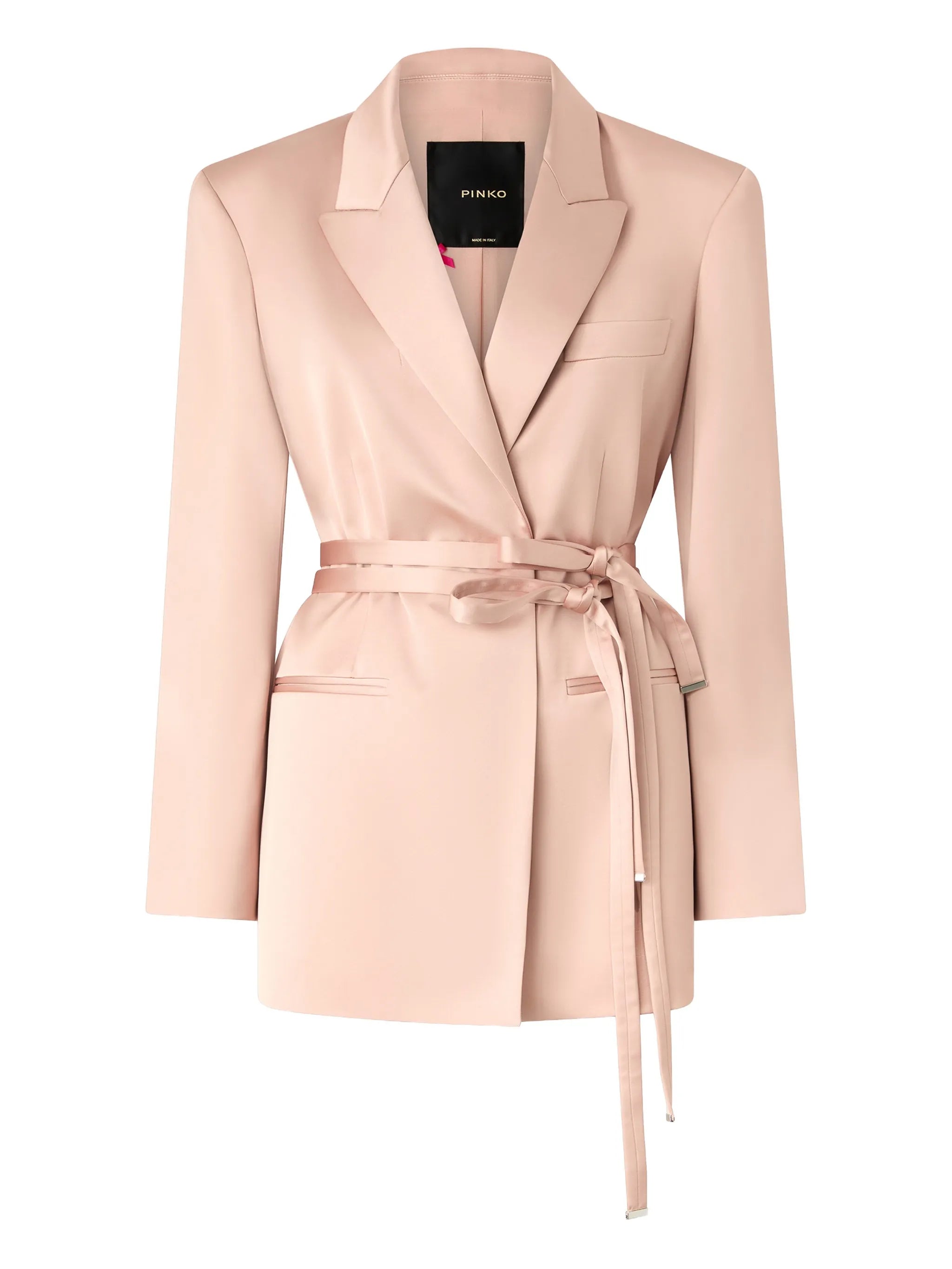 Pinko Pinko Satin Jacket With Belt