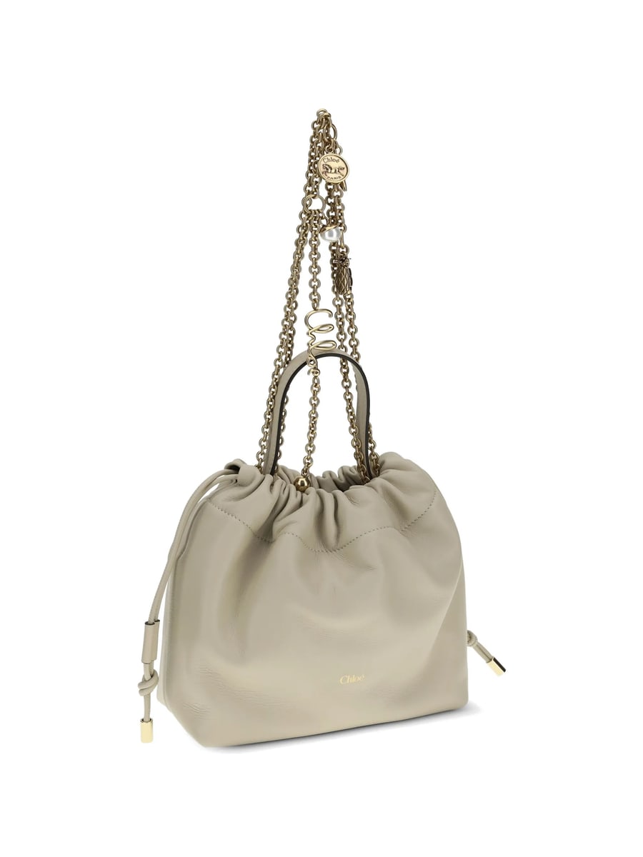 Chloé Chloé Chain Drawstring Bucket Bag, view 2
