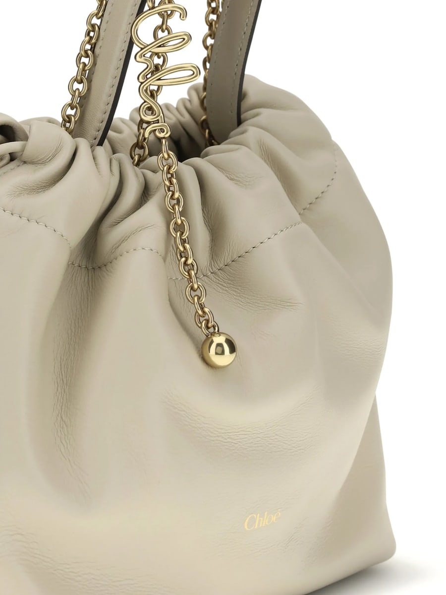 Chloé Chloé Chain Drawstring Bucket Bag, view 4