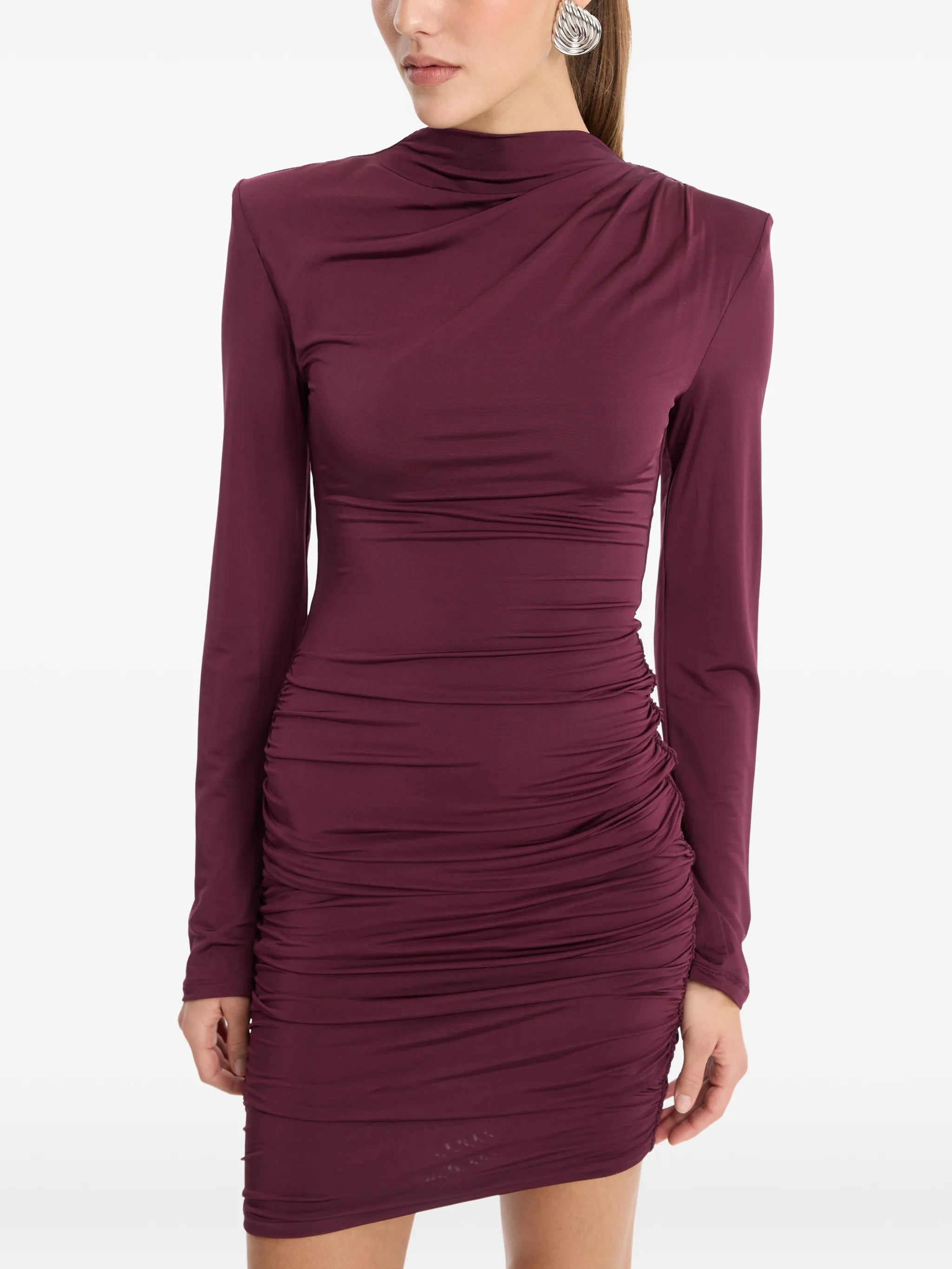 Rotate Rotate Draped Ruched Mini Dress, view 2