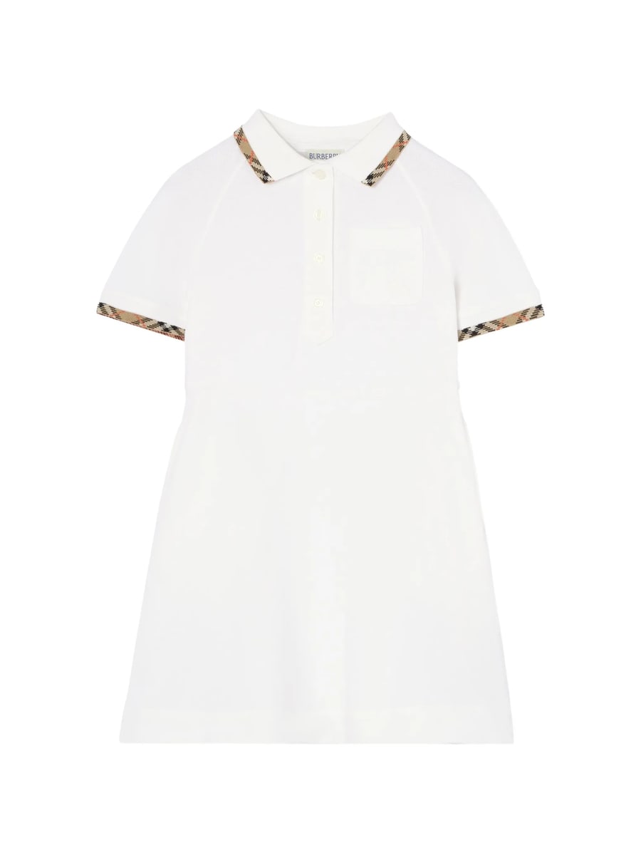 Burberry Burberry Check Trim Polo Shirt Dress