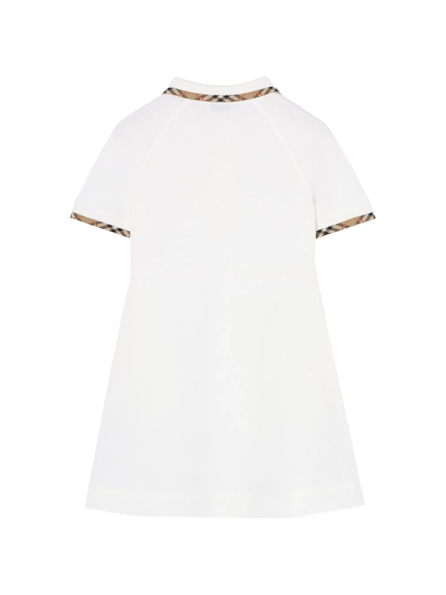 Burberry Burberry Check Trim Polo Shirt Dress, view 2