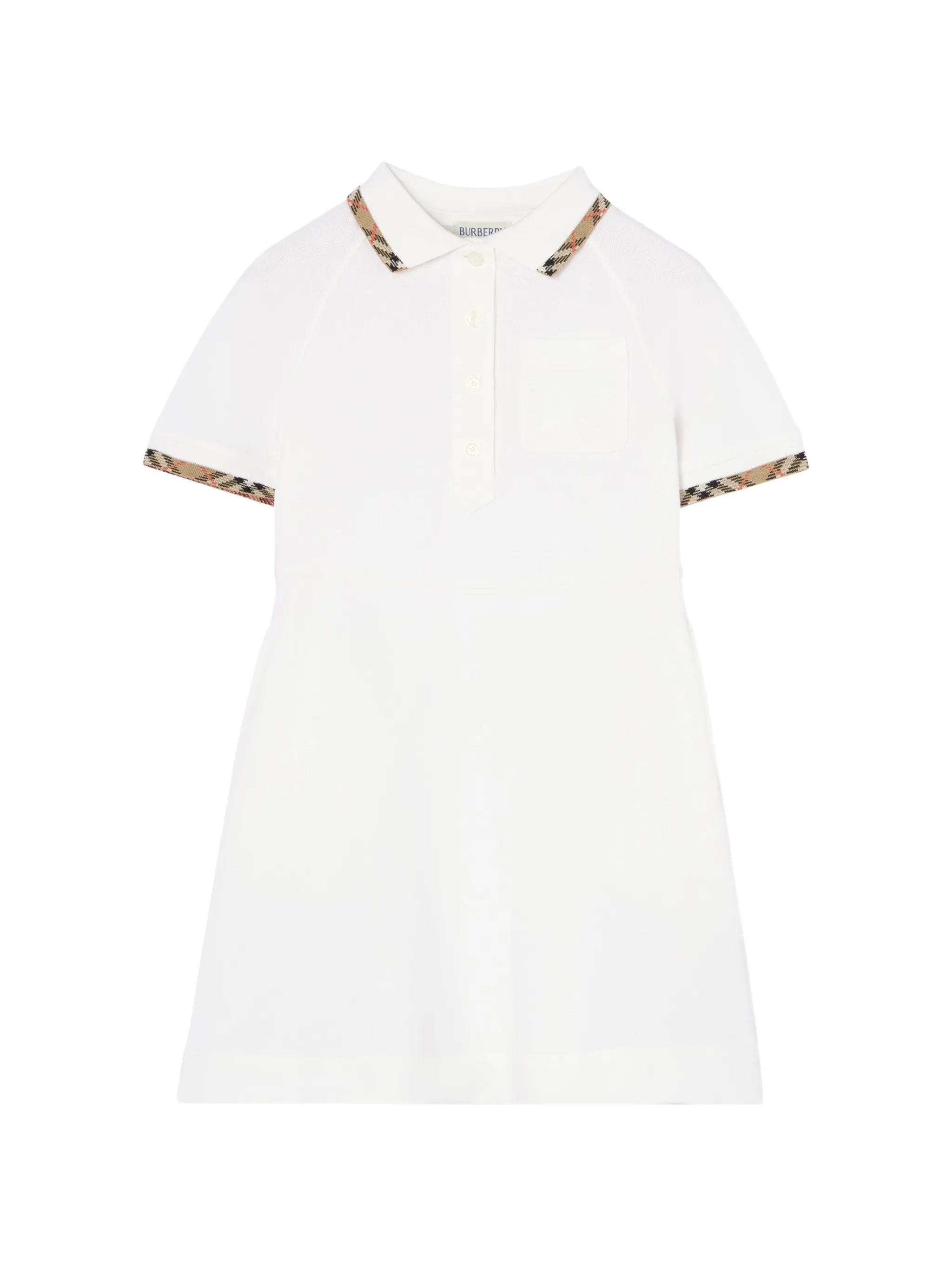 Burberry Burberry Check Trim Polo Shirt Dress