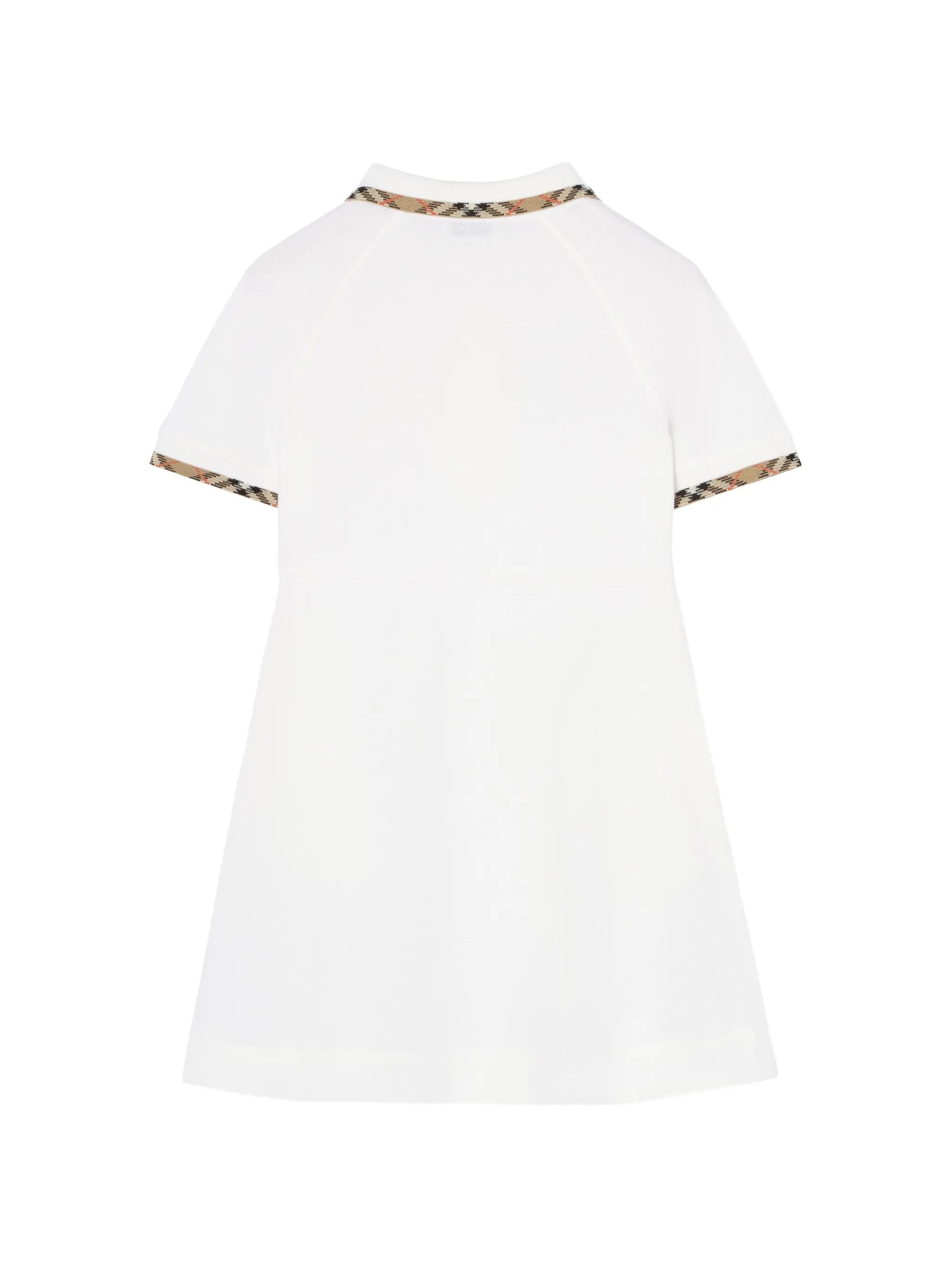 Burberry Burberry Check Trim Polo Shirt Dress, view 2