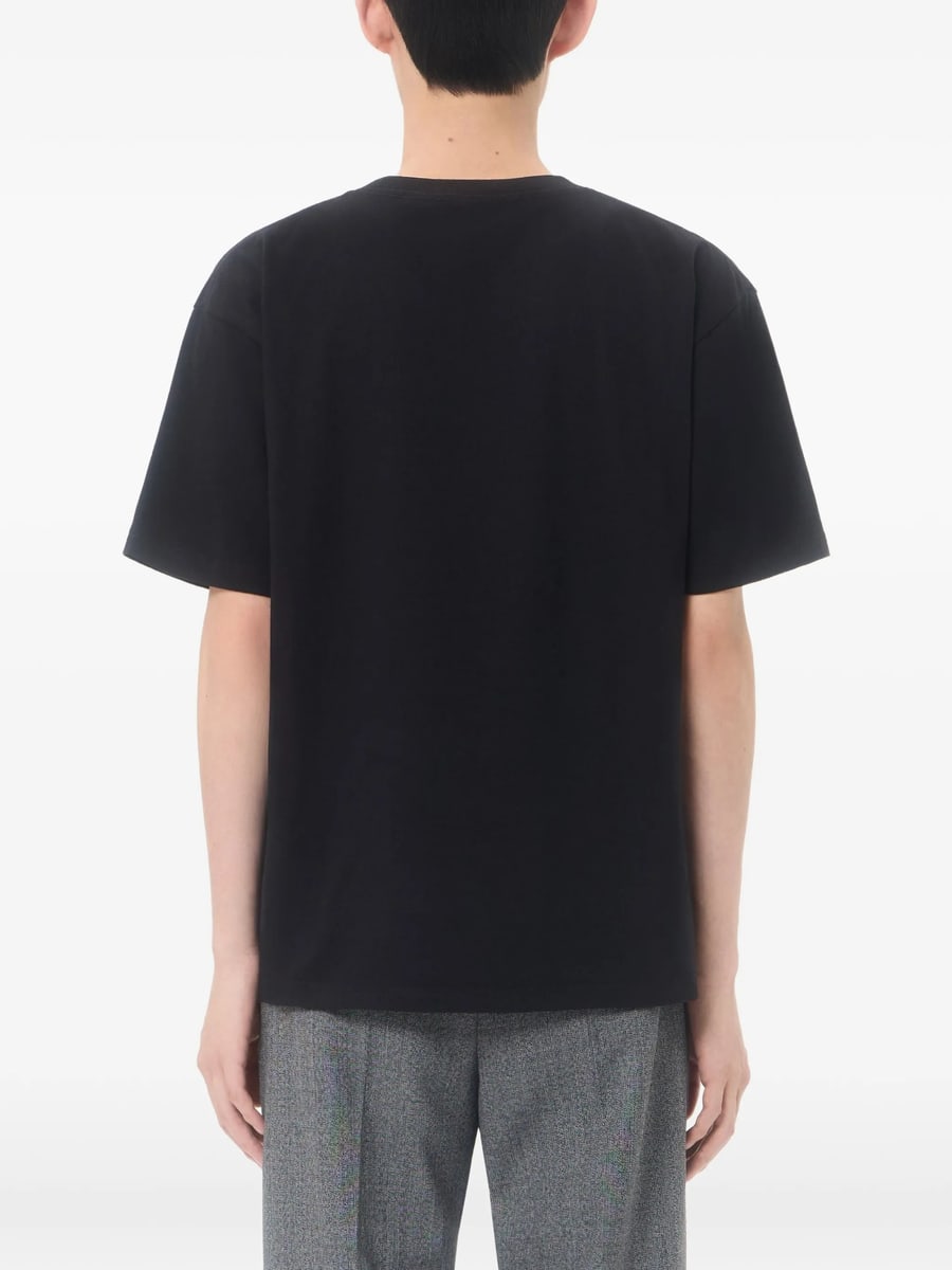 Valentino Valentino Cotton T-Shirt With Panther Print, view 2