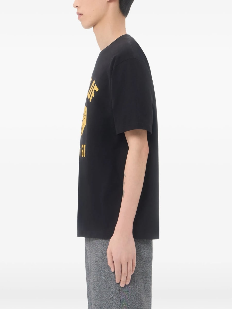 Valentino Valentino Cotton T-Shirt With Panther Print, view 4
