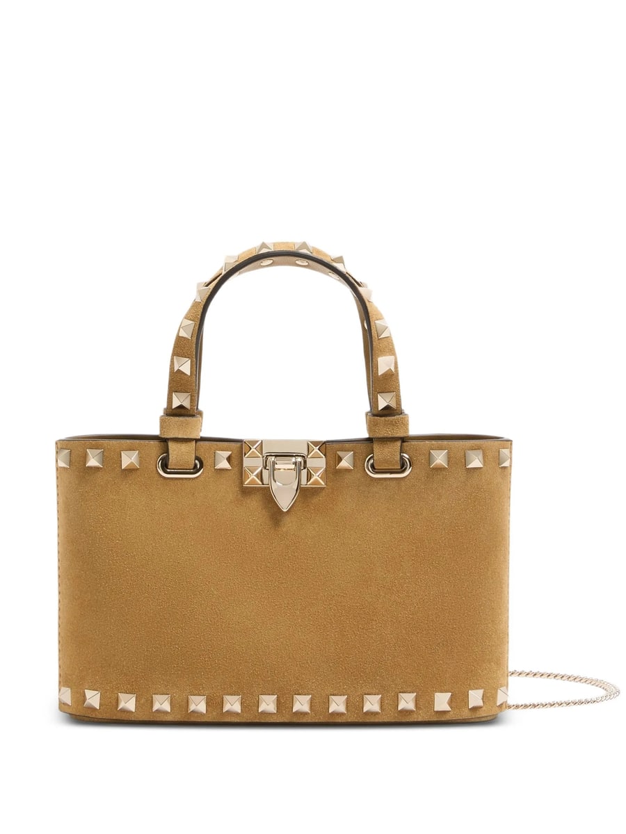 Valentino Garavani Valentino Garavani Rockstud Mini Suede Shopping Bag