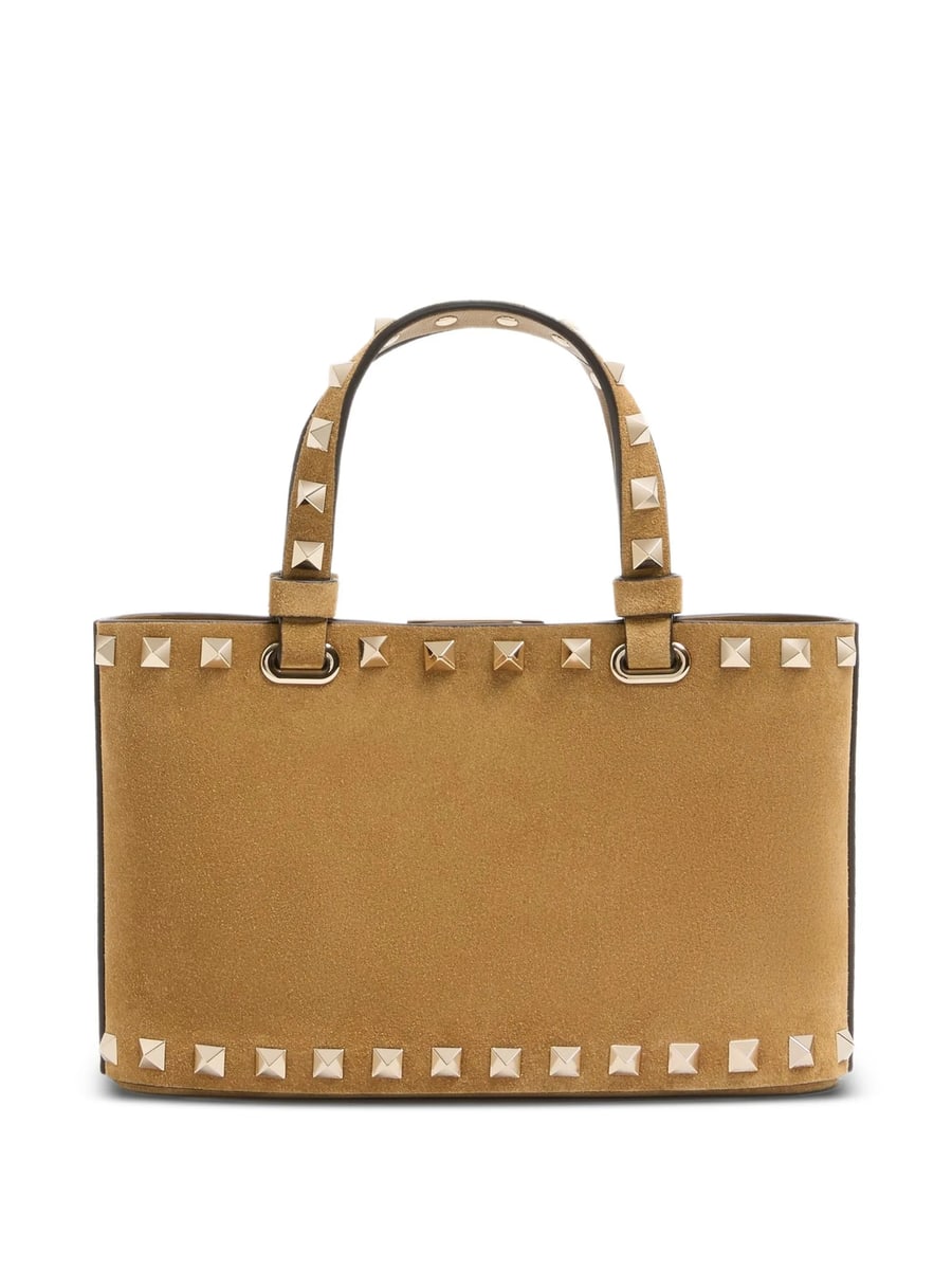 Valentino Garavani Valentino Garavani Rockstud Mini Suede Shopping Bag, view 6