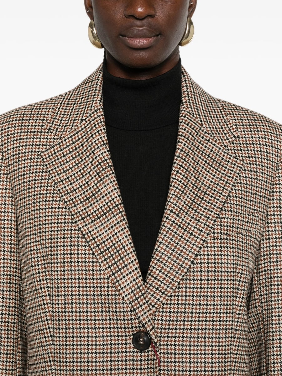 Max Mara Studio Max Mara Studio Alice Houndstooth Blazer, view 4