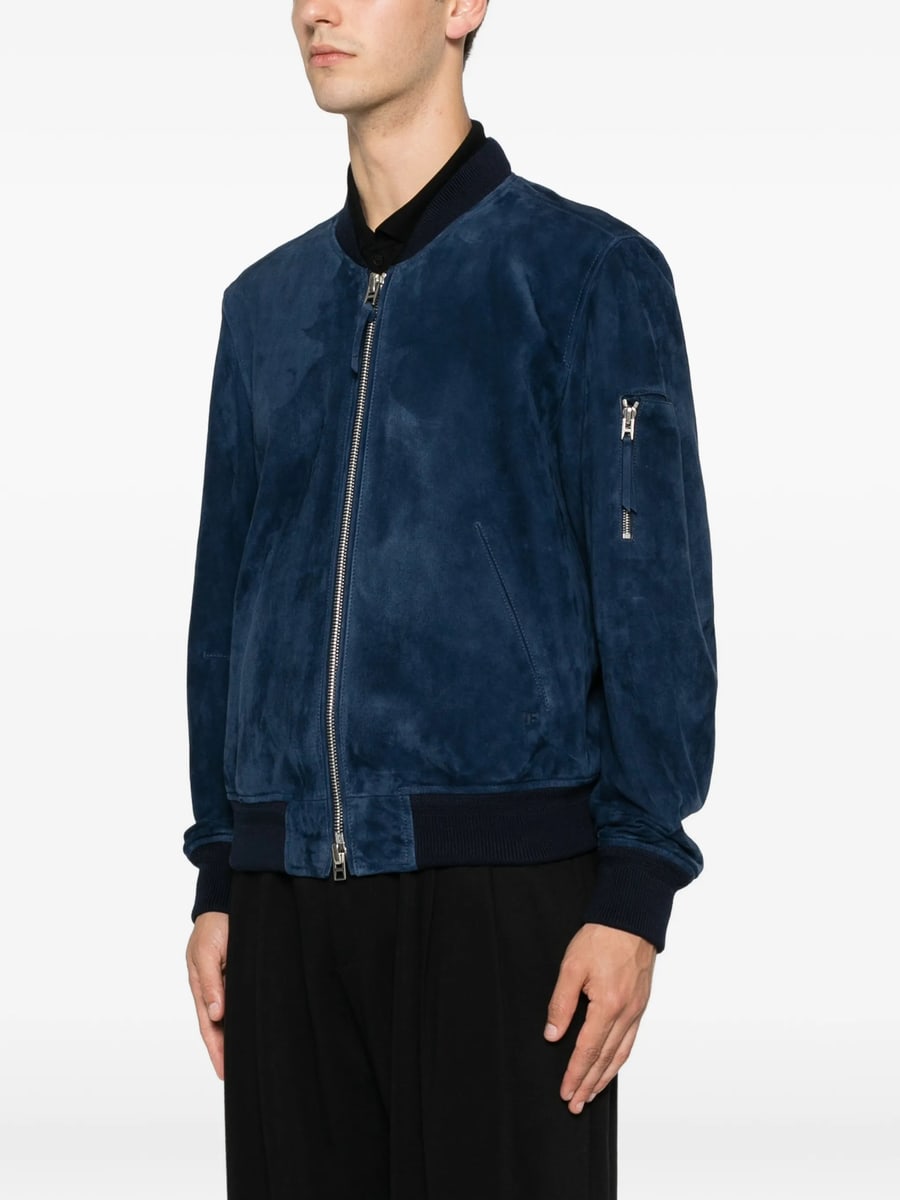 Tom Ford Tom Ford Zip-fastening Leather Jacket, view 5