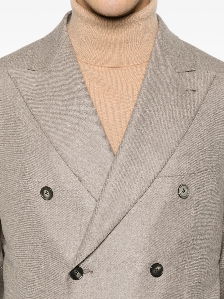 Caruso Caruso Aida Double-breasted Buttoned Blazer, view 4