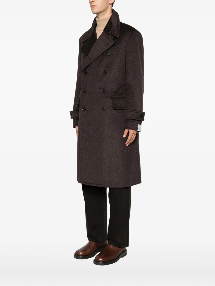 Caruso Caruso Corsaro Double-breasted Buttoned Coat, view 2