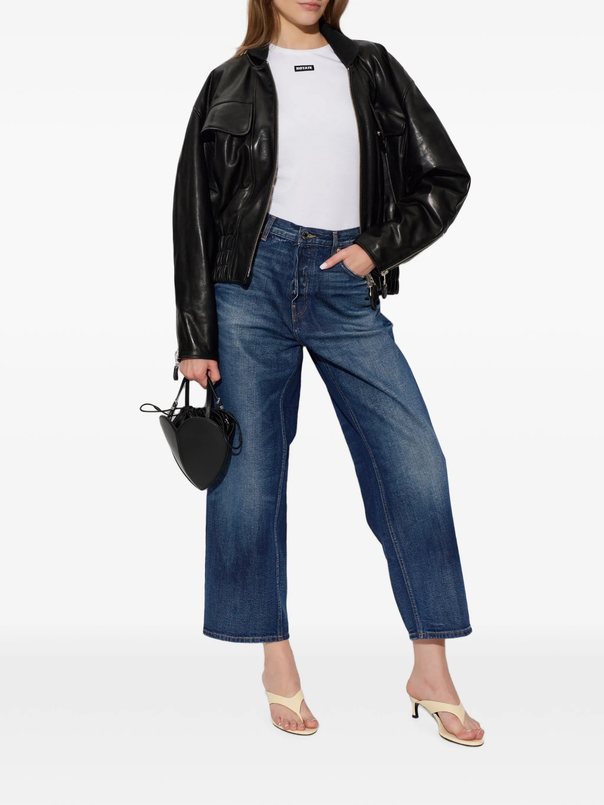 Haikure Haikure Betty Whiskered-effect Jeans, view 2