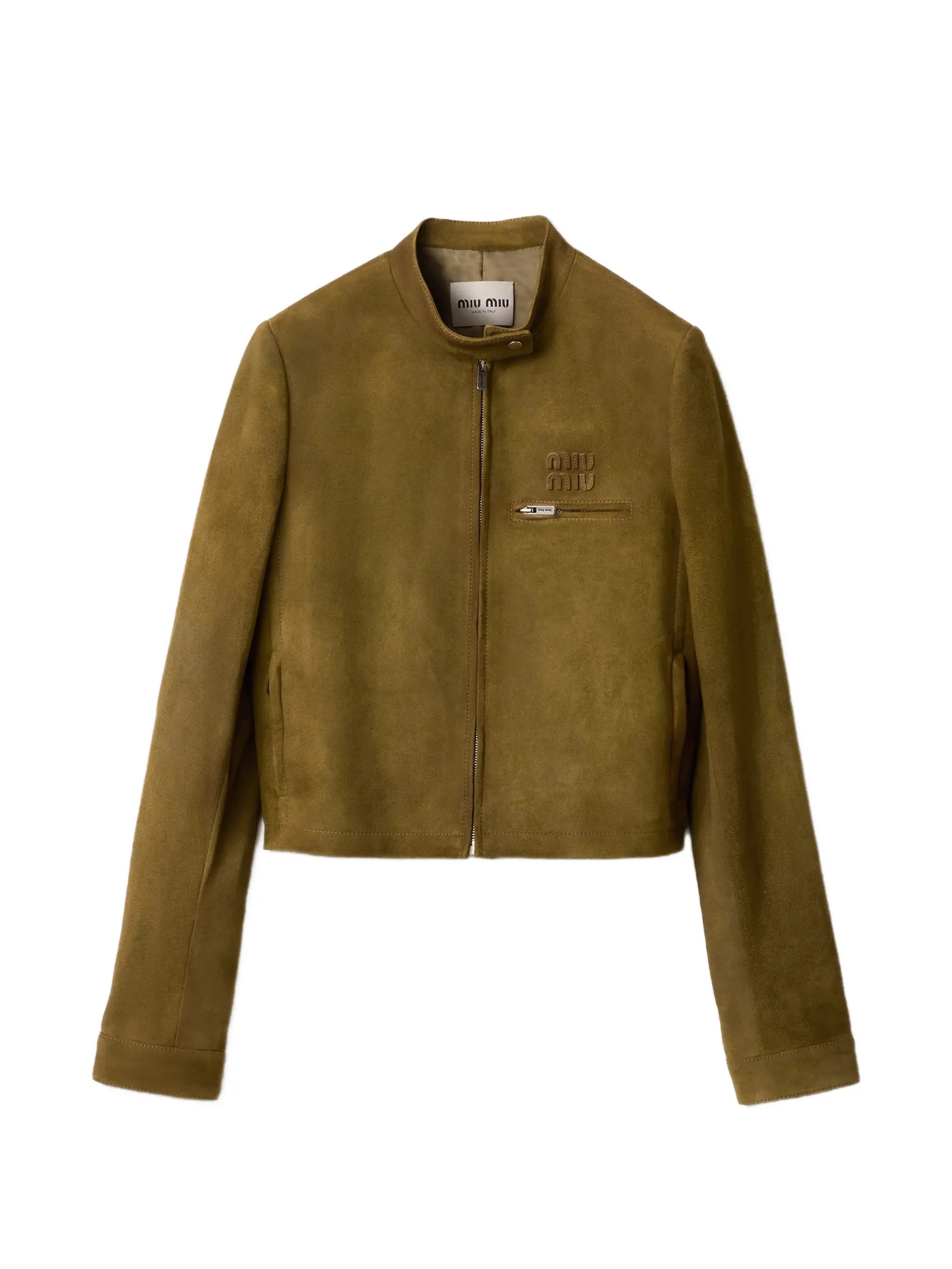 Miu Miu Miu Miu Waxed Suede Jacket
