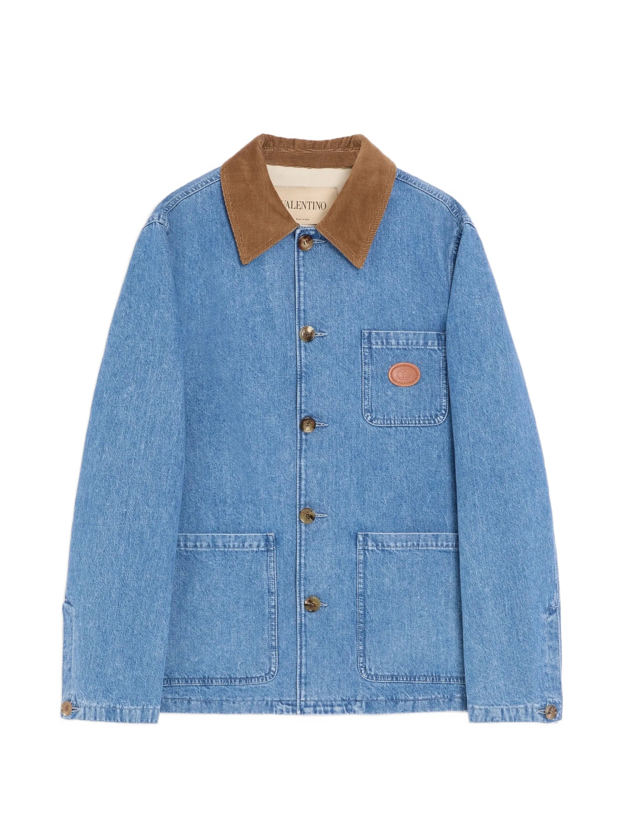 Valentino Valentino Logo-patch Denim Jacket