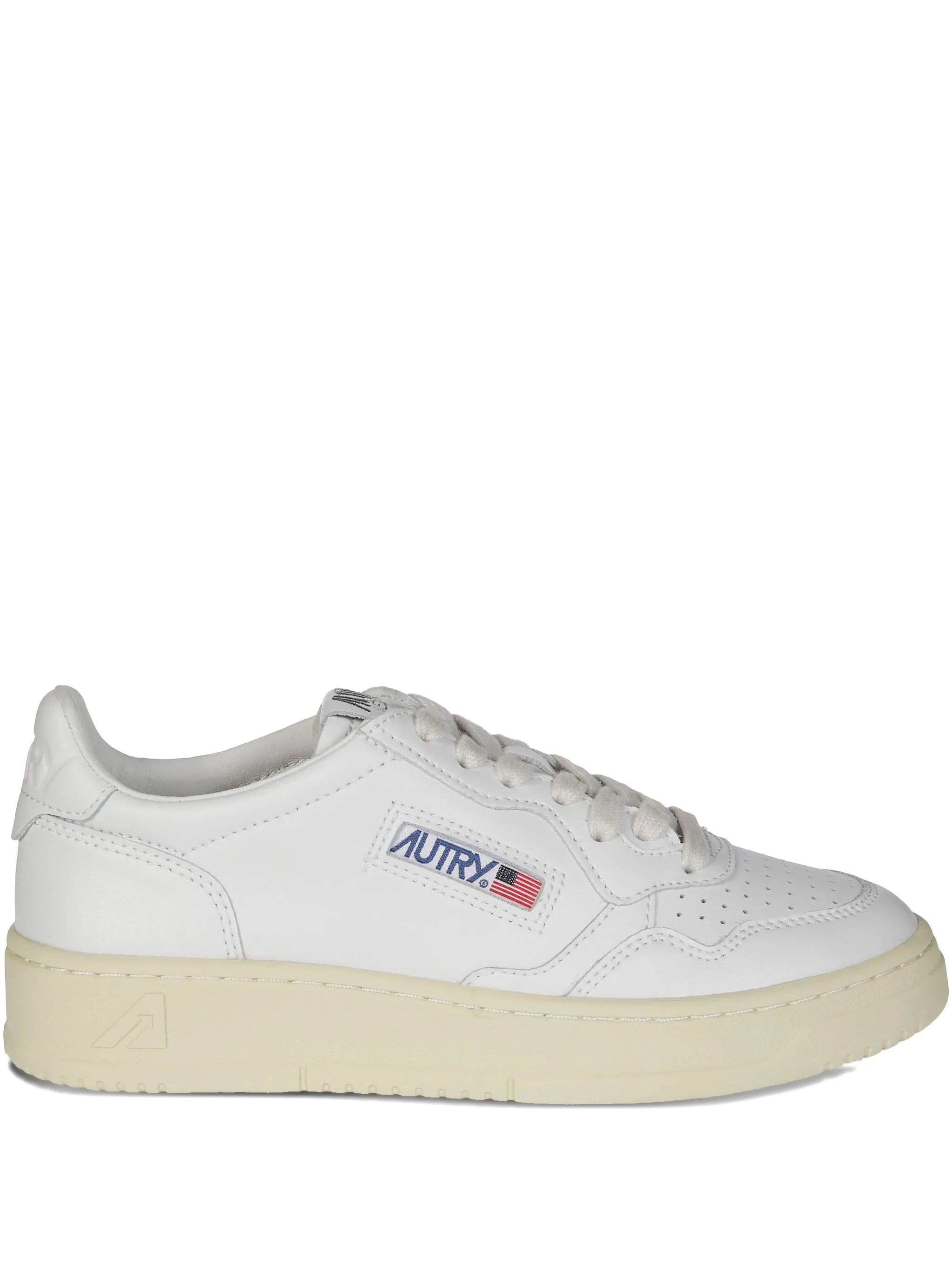 Autry Autry Medalist Low Sneakers In White Leather