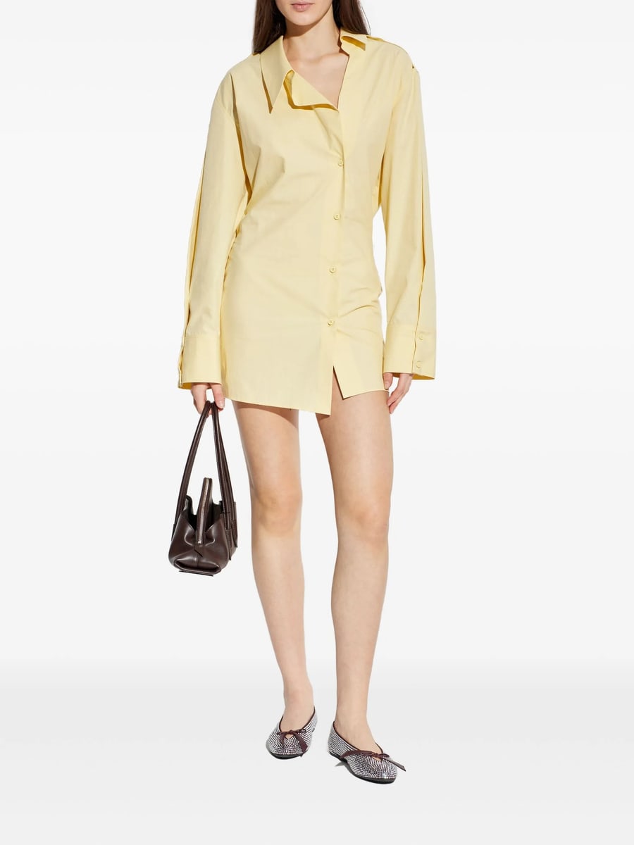 The Attico The Attico Mini Buttoned Collared Dress, view 4