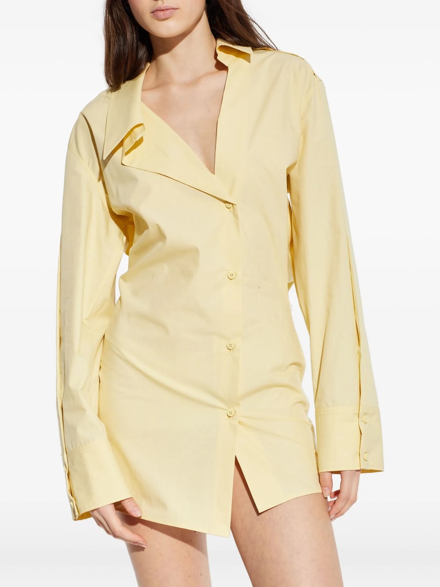 The Attico The Attico Mini Buttoned Collared Dress, view 5