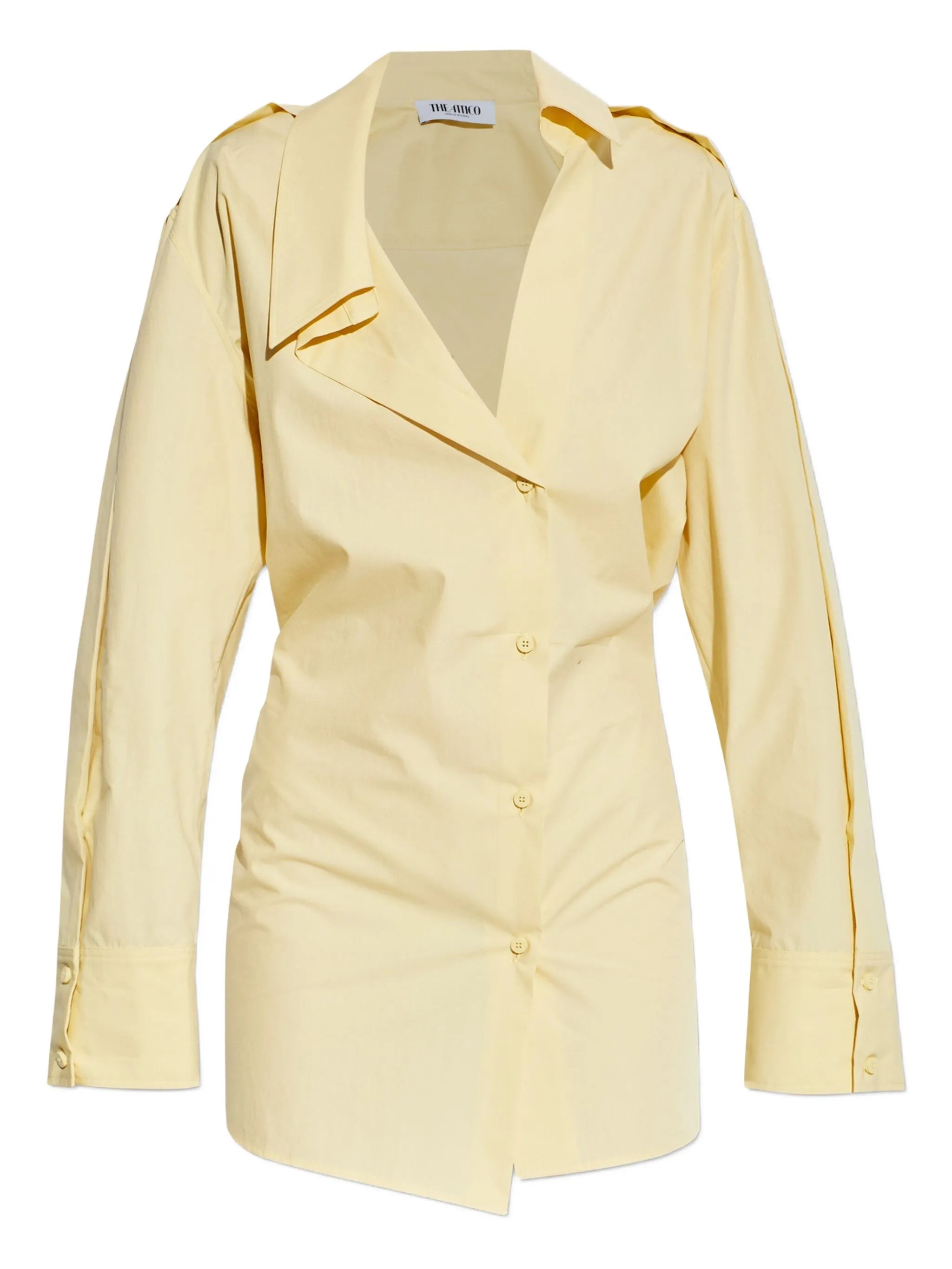The Attico The Attico Mini Buttoned Collared Dress