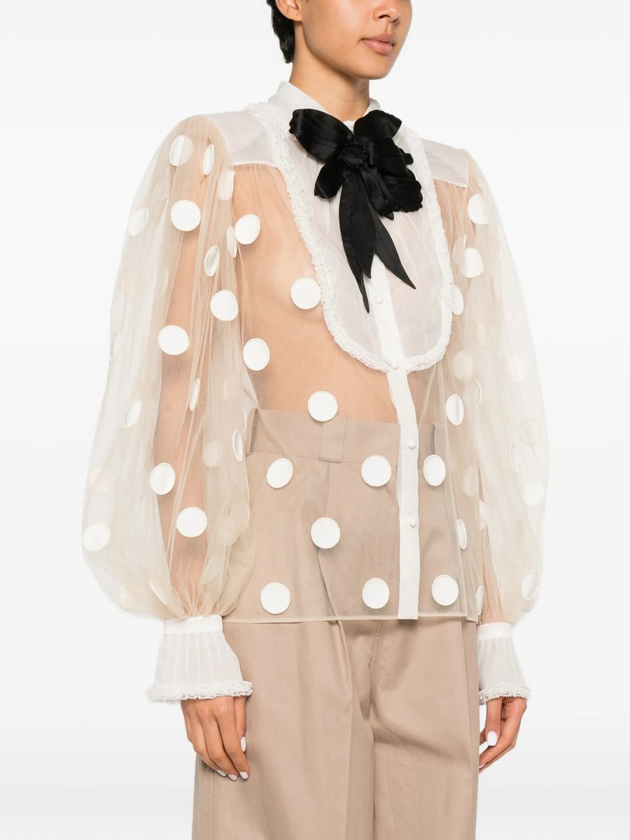 Valentino Valentino Polka-dot Blouse, view 2