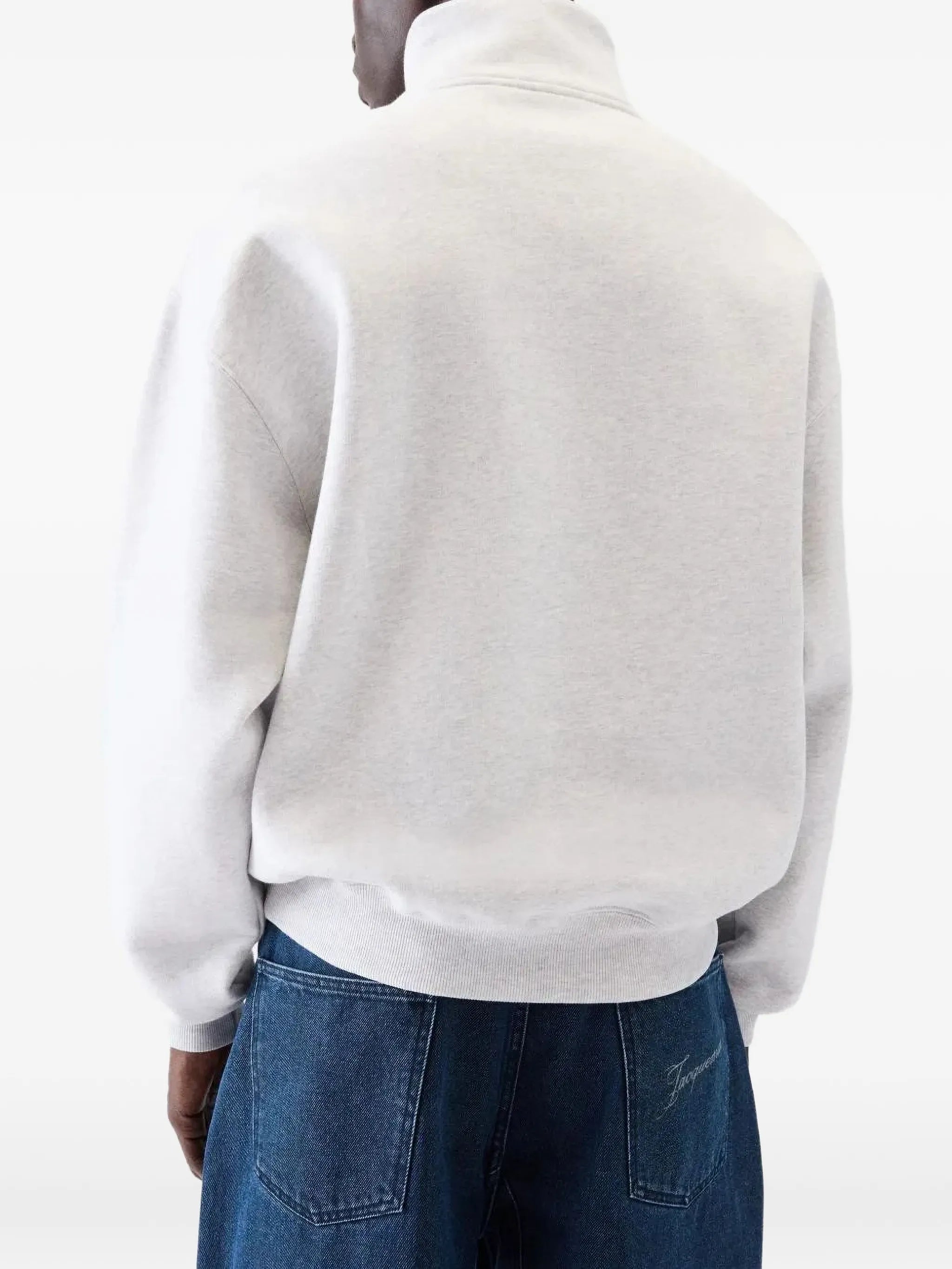 Jacquemus Jacquemus Gros Grain Zip-up Cotton Sweatshirt, view 2