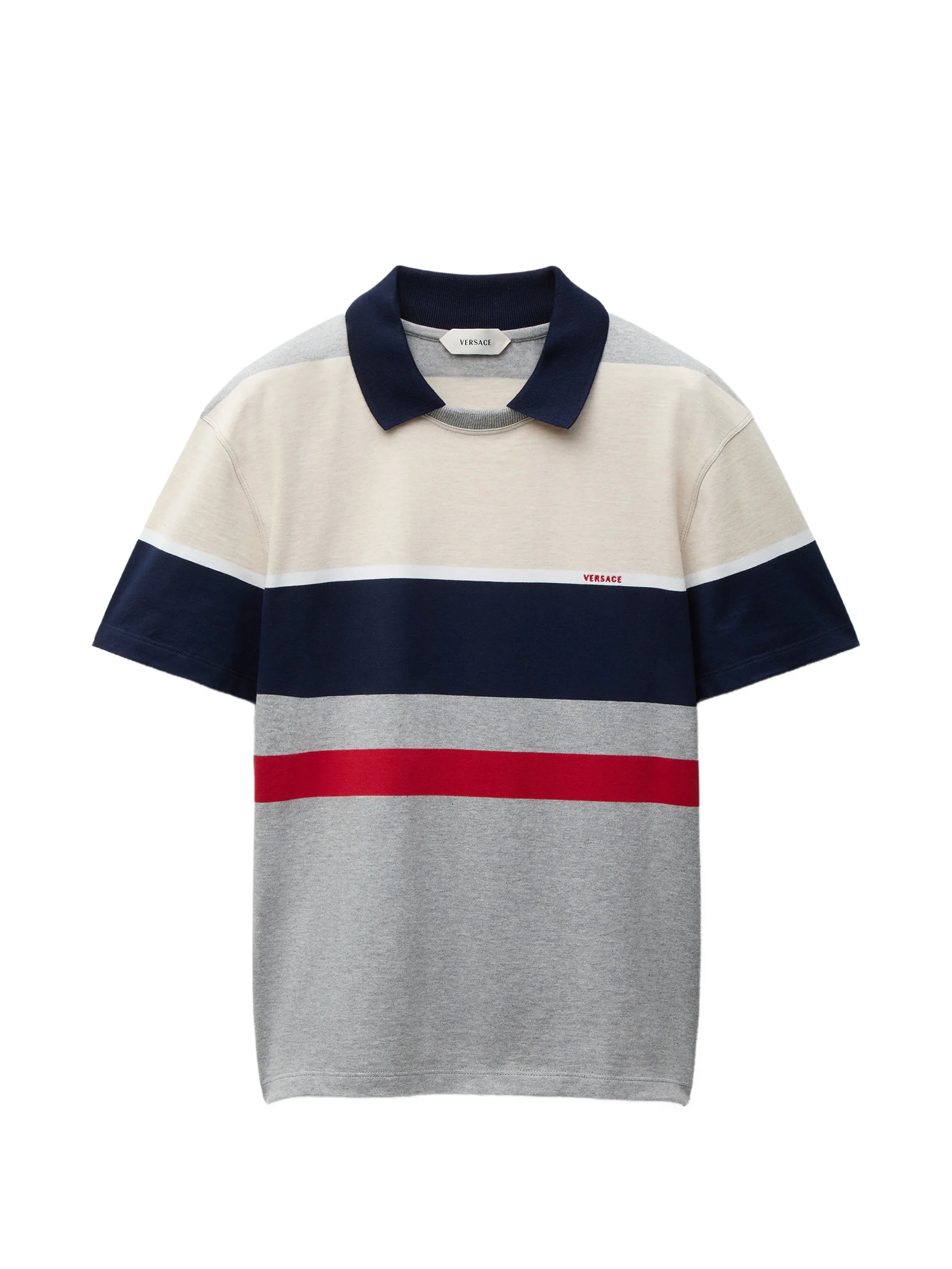 Versace Versace Striped Cotton-jersey T-shirt