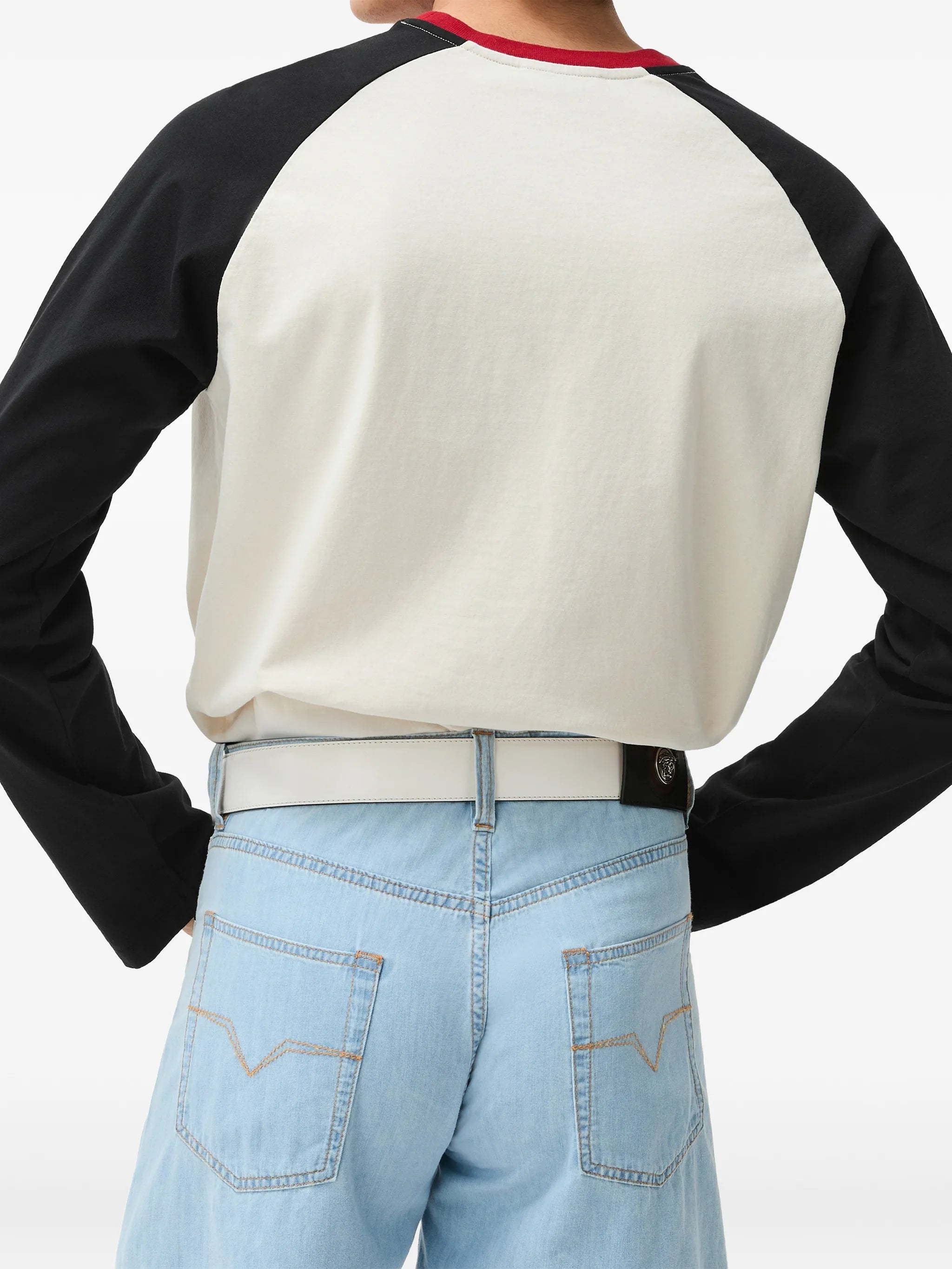 Versace Versace Medusa-print Raglan-sleeve T-shirt, view 2