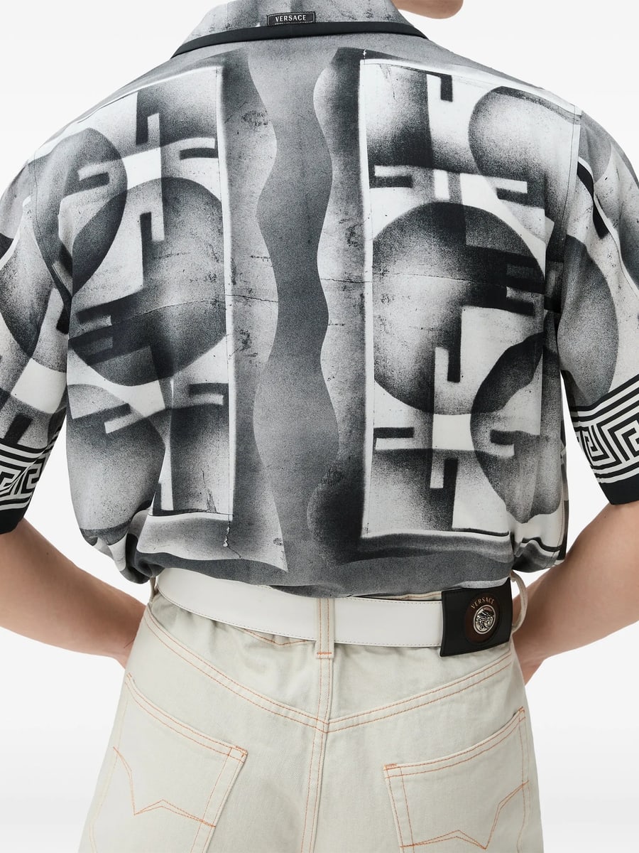 Versace Versace Greca-print Shirt, view 2